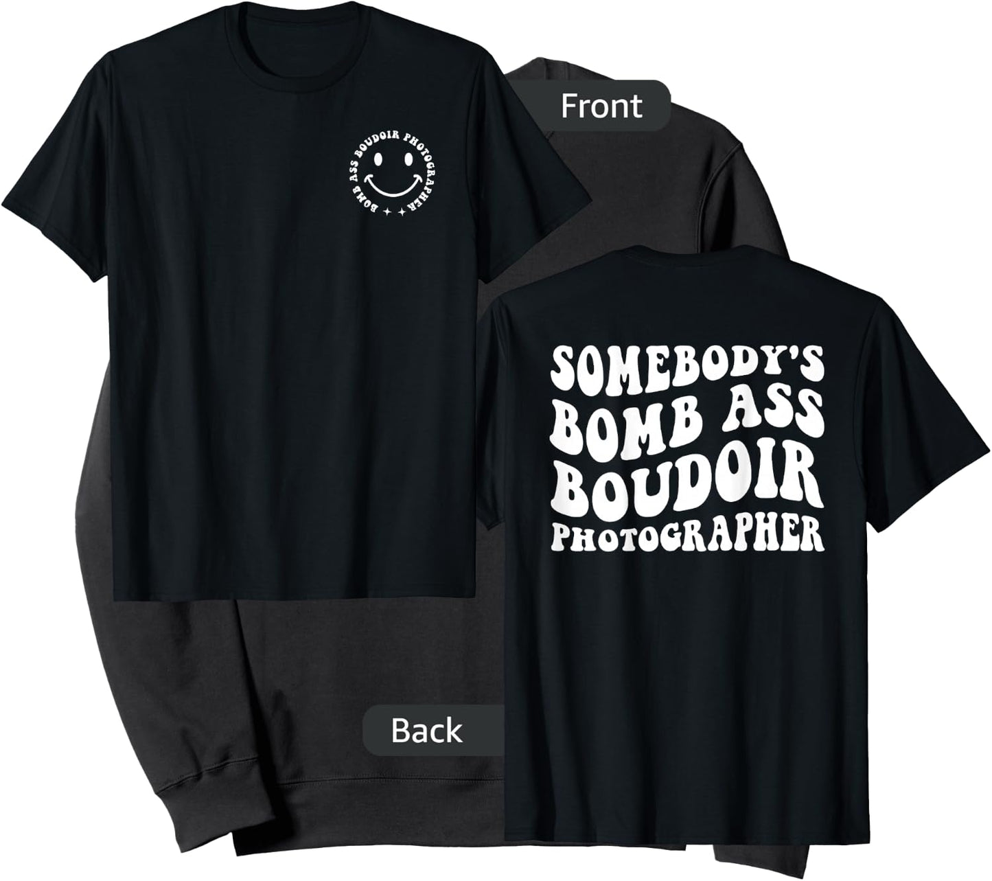 Funny Somebody's Bomb Ass Boudoir Photographer, Photography Sweatshirt - Sweatshirt | Black