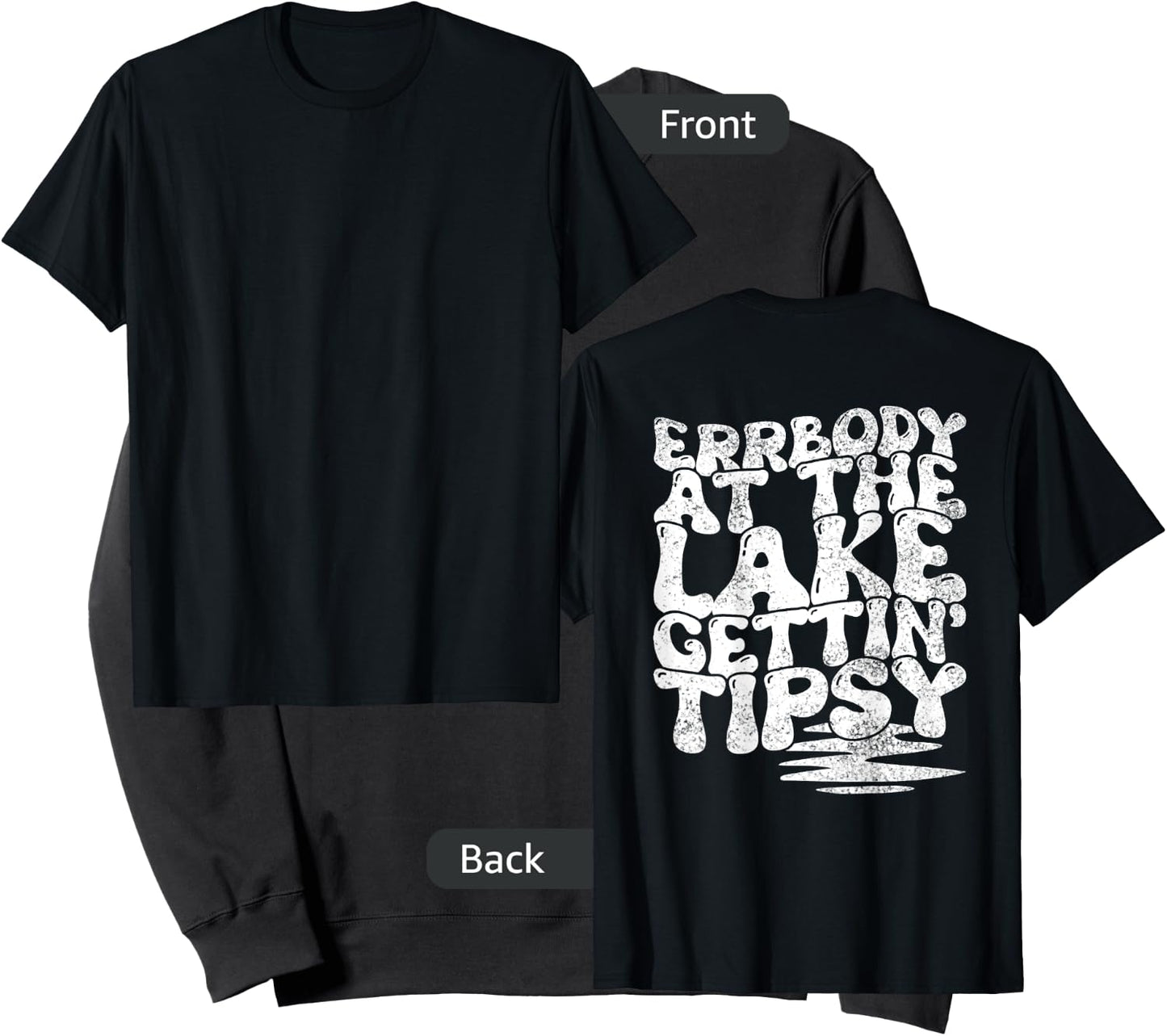 Errbody At The Lake Gettin' Tipsy Lake Life Summer Trendy Sweatshirt - Sweatshirt | Black