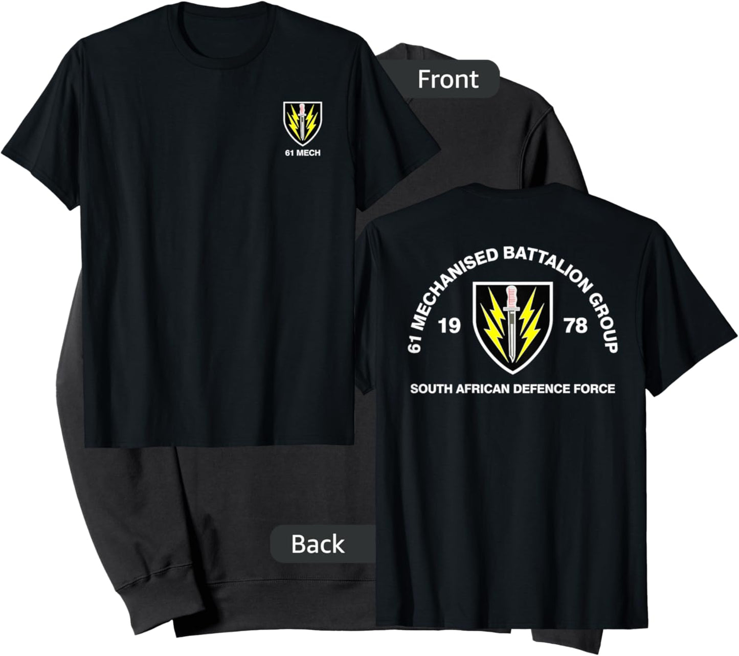 61 Mech Battalion South African Army Military Sweatshirt - Sweatshirt | Black