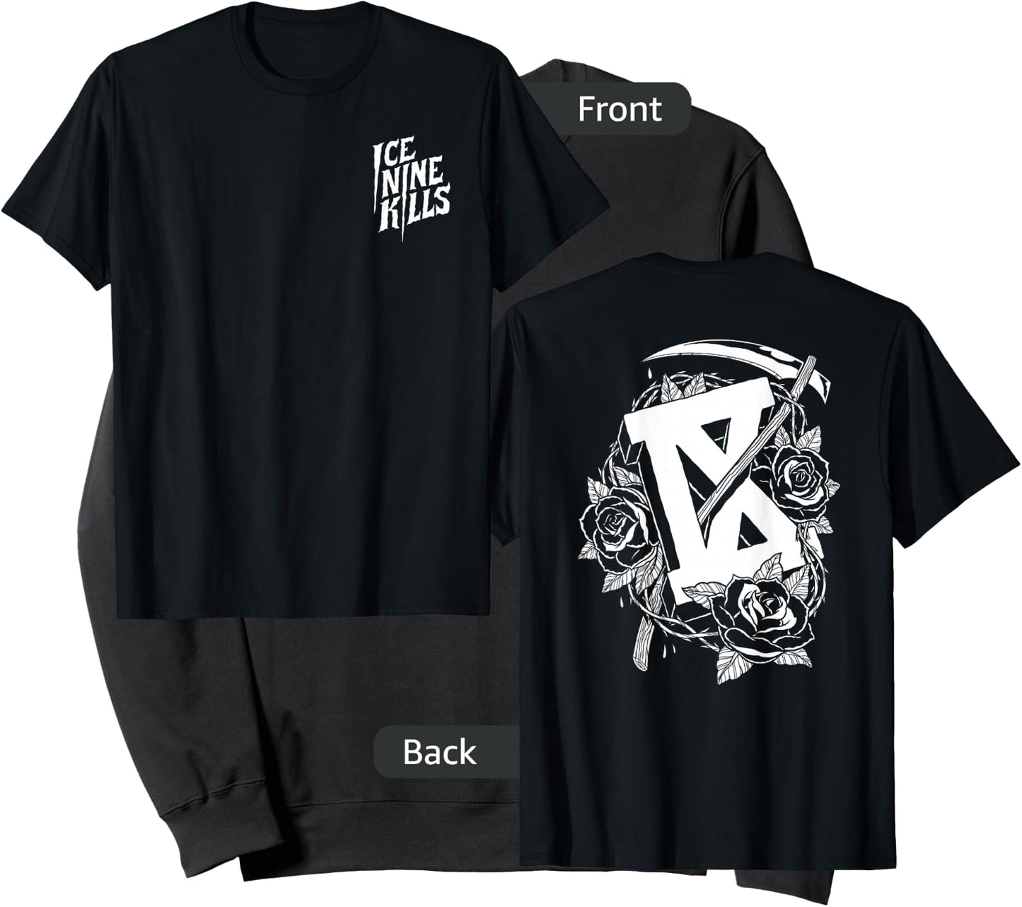 Ice Nine Kills Official Adult Floral , Black, Small Sweatshirt - Sweatshirt | Black