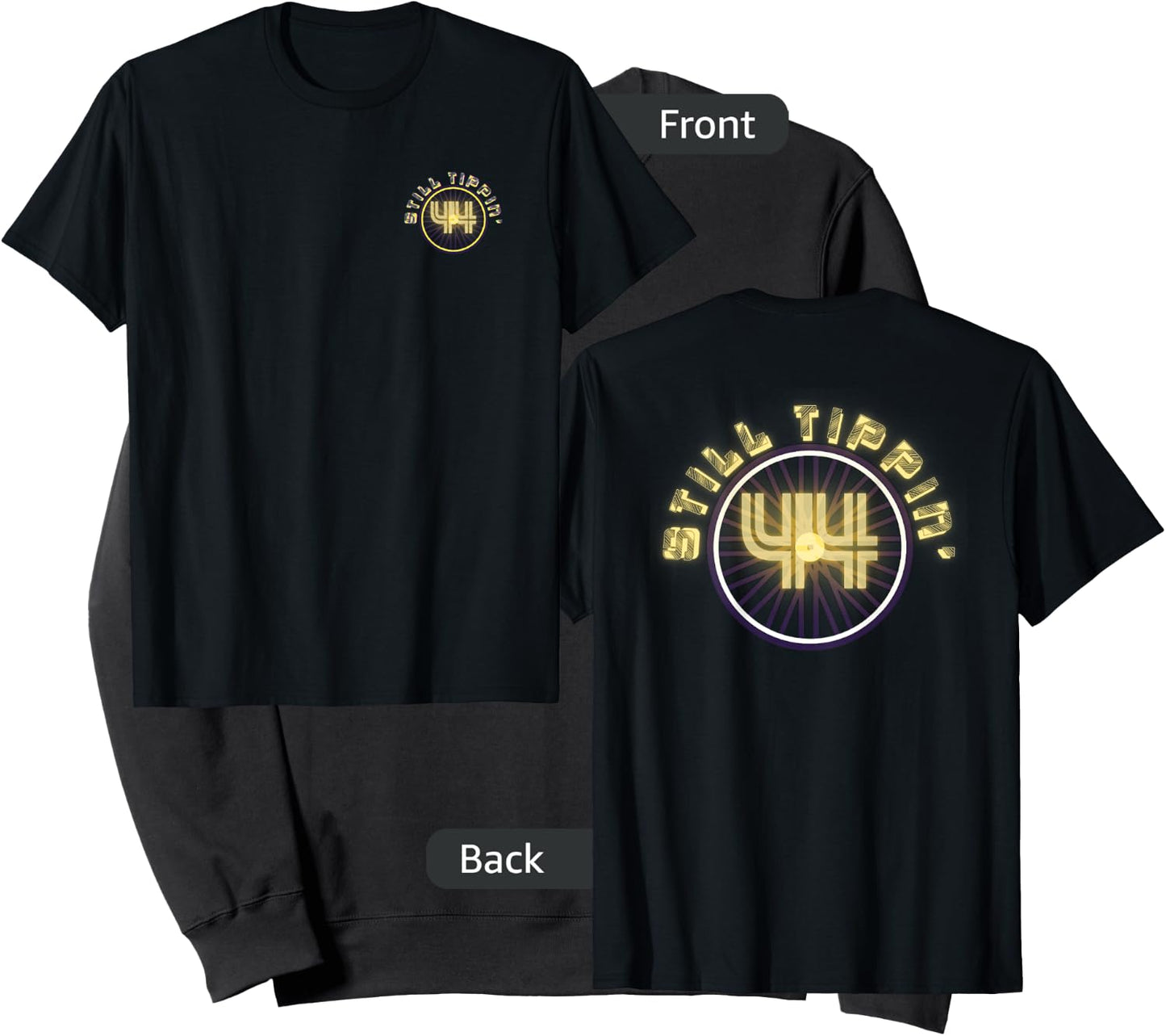 Still Tippin - 44's - Chrome Gold Plated Rims Sweatshirt - Sweatshirt | Black