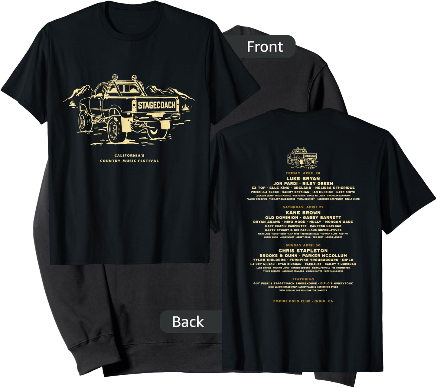 Official Stagecoach Truck Lineup Sweatshirt - Sweatshirt | Black
