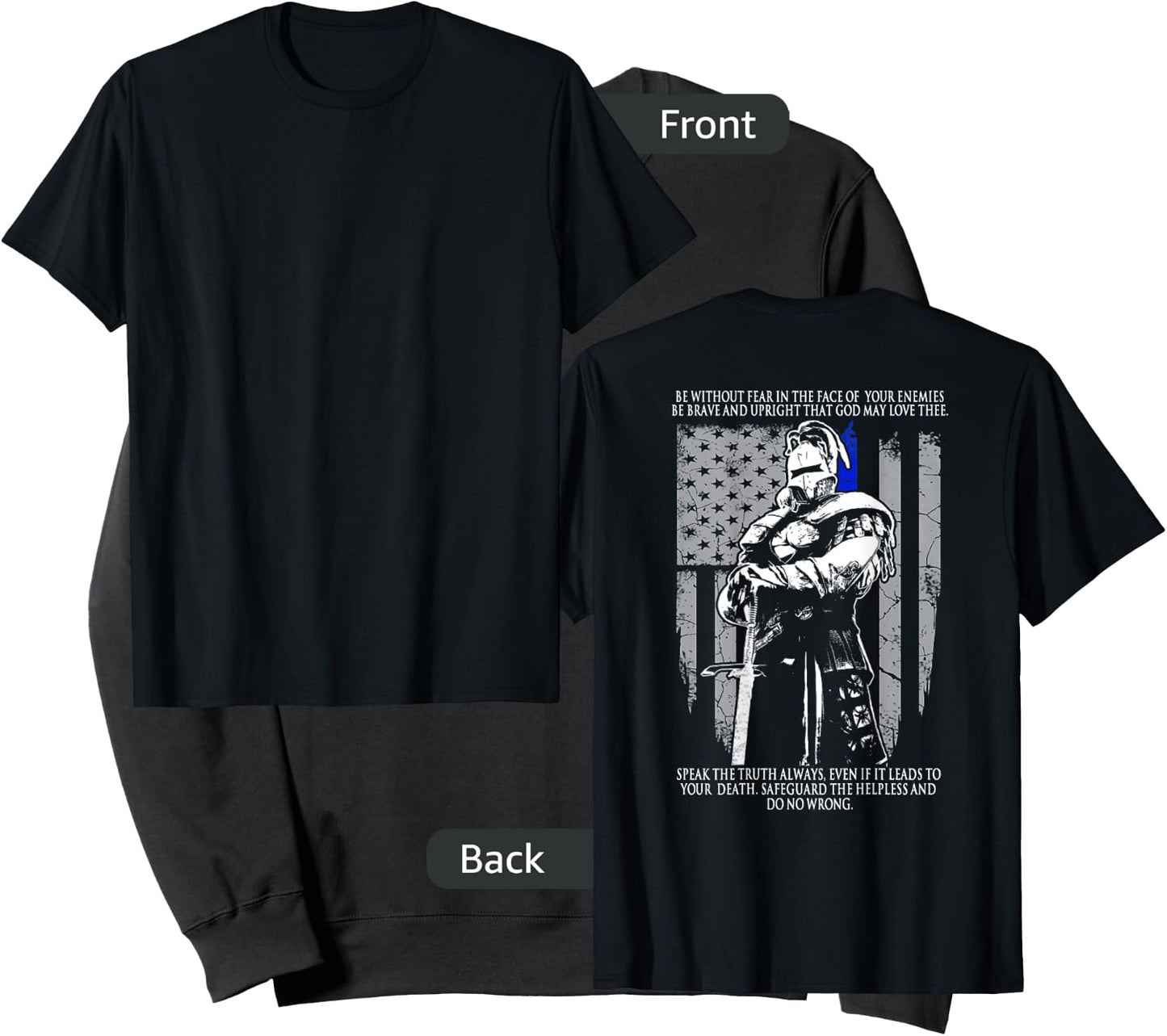 Be Without Fear In The Face Of Your Enemies Crusader Sweatshirt - Sweatshirt | Black