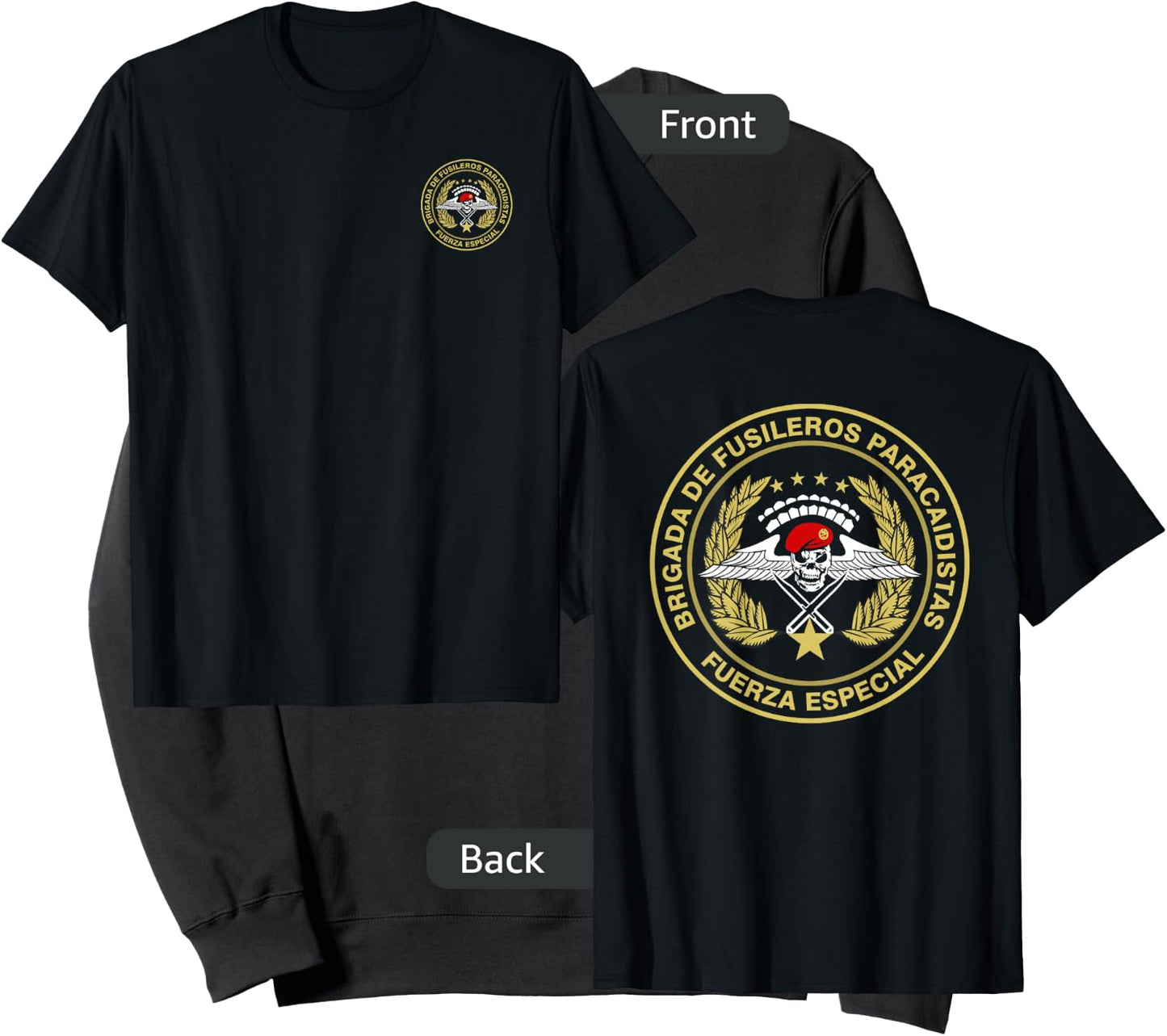 Mexico Parachute Rifle Brigade Paratrooper Airborne Sweatshirt - Sweatshirt | Black