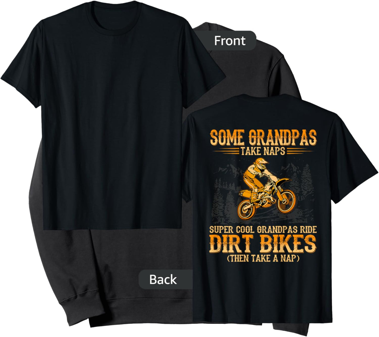 Some Grandpas take naps supper cool Grandpas ride Dirt Bikes Sweatshirt - Sweatshirt | Black