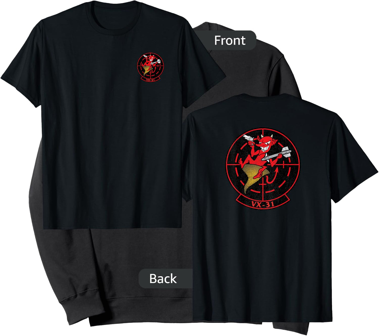 Air Test And Evaluation Squadron VX-31 DUST DEVILS Sweatshirt - Sweatshirt | Black