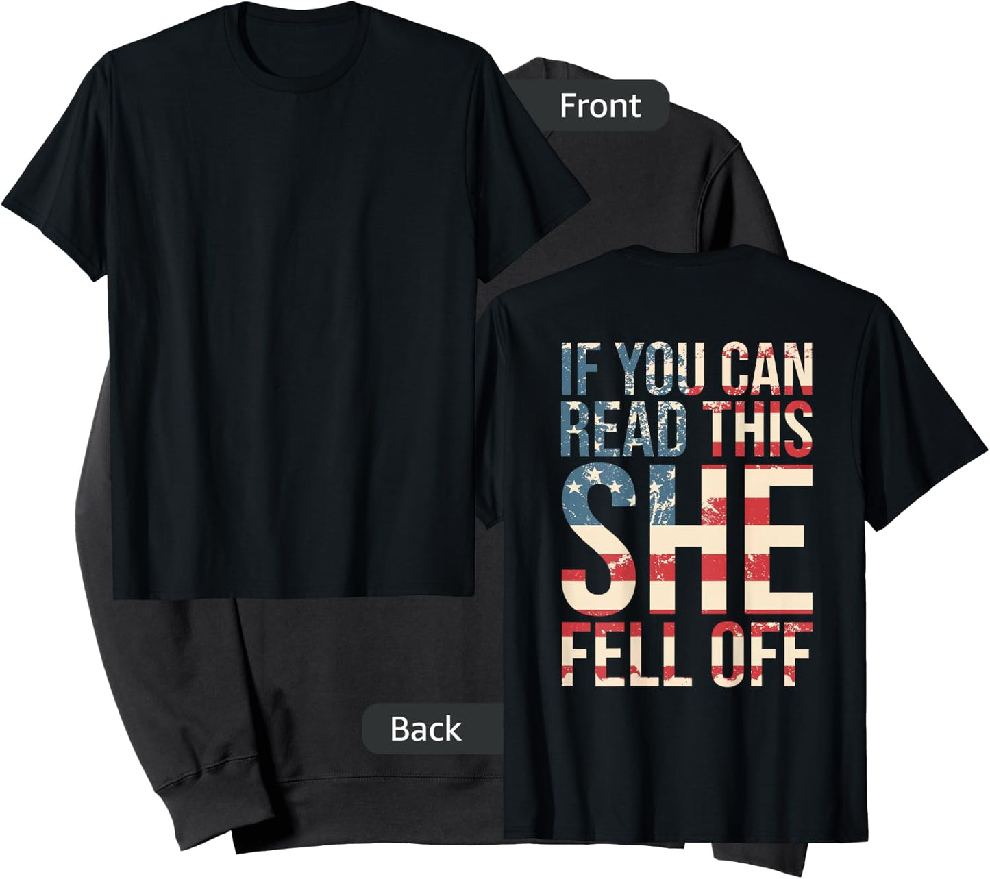Funny If You Can Read This She Fell Off Biker Motorcycle Sweatshirt - Sweatshirt | Black