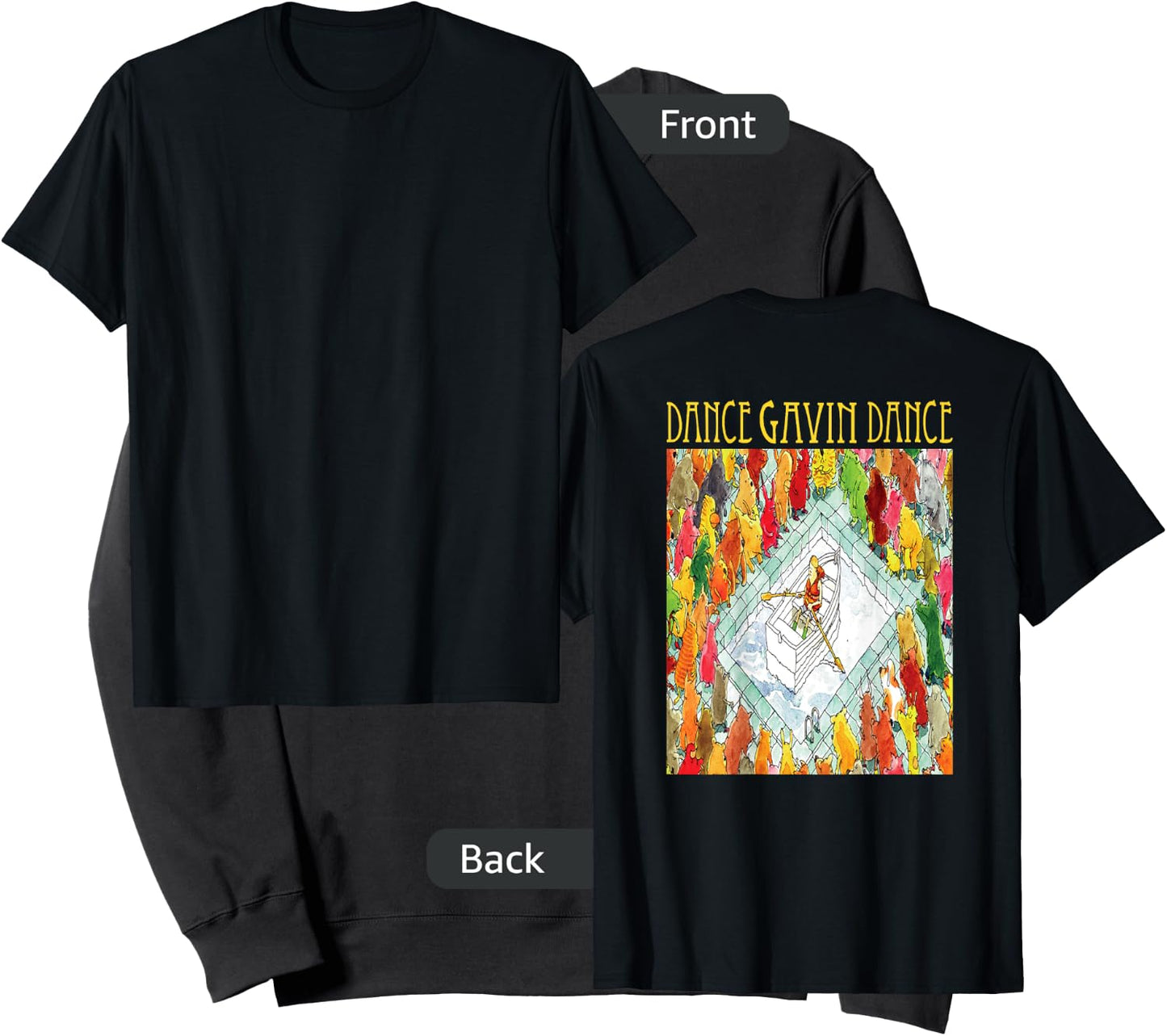Dance Gavin Dance merch - Dance Gavin Dance - DESIGN ON BACK Sweatshirt - Sweatshirt | Black