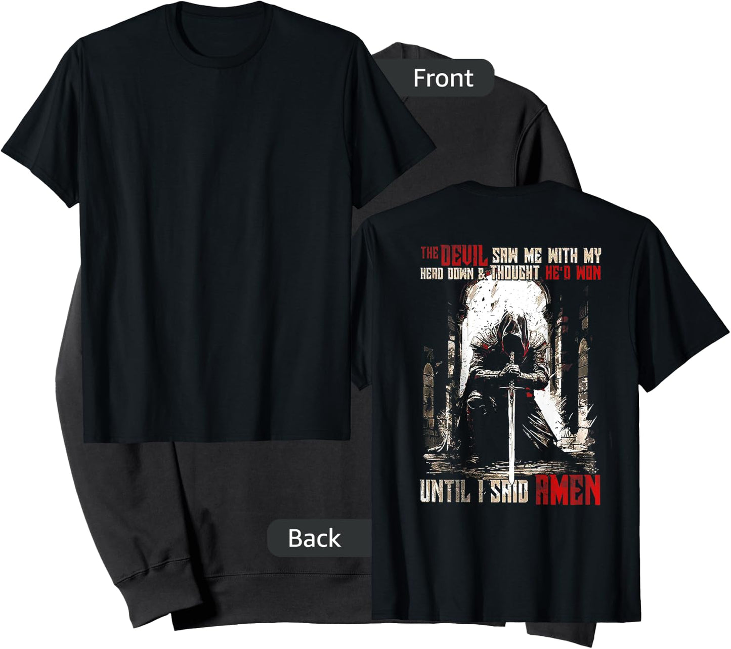 The Devil Saw Me with My Head Down and Thought (on back) Sweatshirt - Sweatshirt | Black