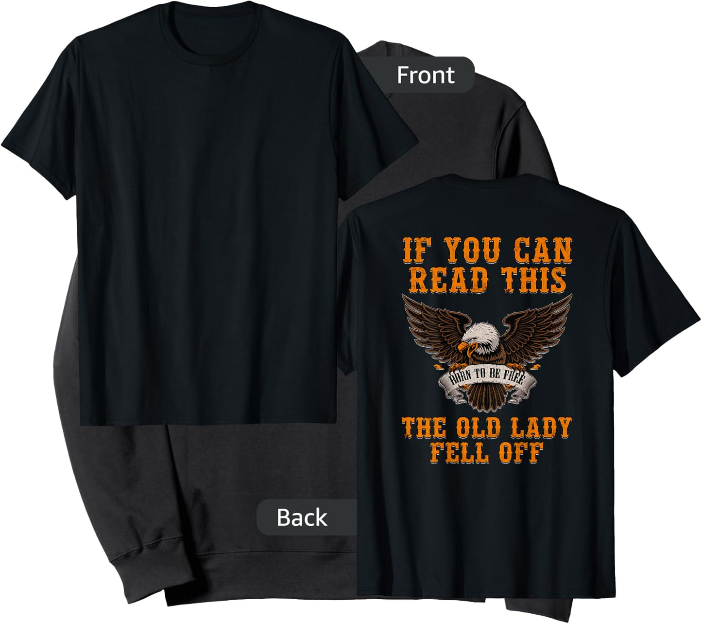 If You Can Read This The Old Lady Fell Off Sweatshirt - Sweatshirt | Black