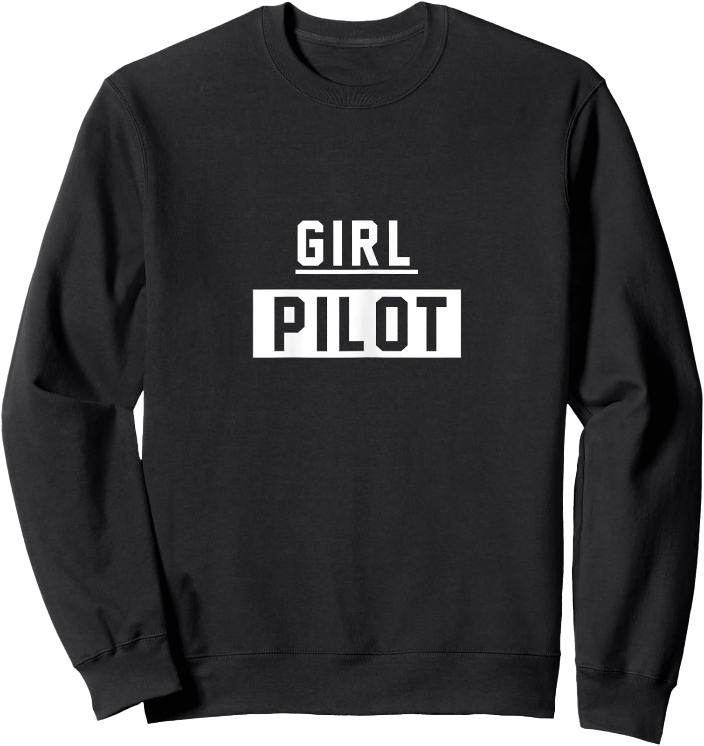 Girl Pilot Women in Aviation Aviatrix Female Pilot Sweatshirt - Sweatshirt | Black
