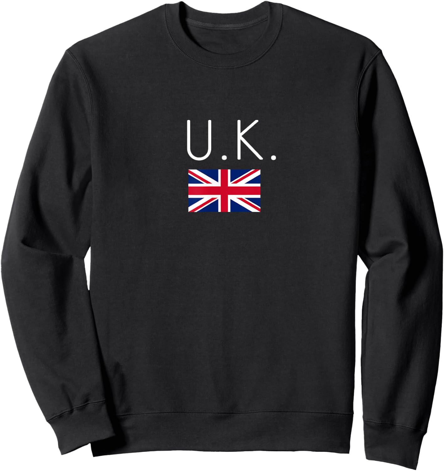 U.K. England, Great Britain United Kingdom Flag Sweatshirt - Sweatshirt | Black