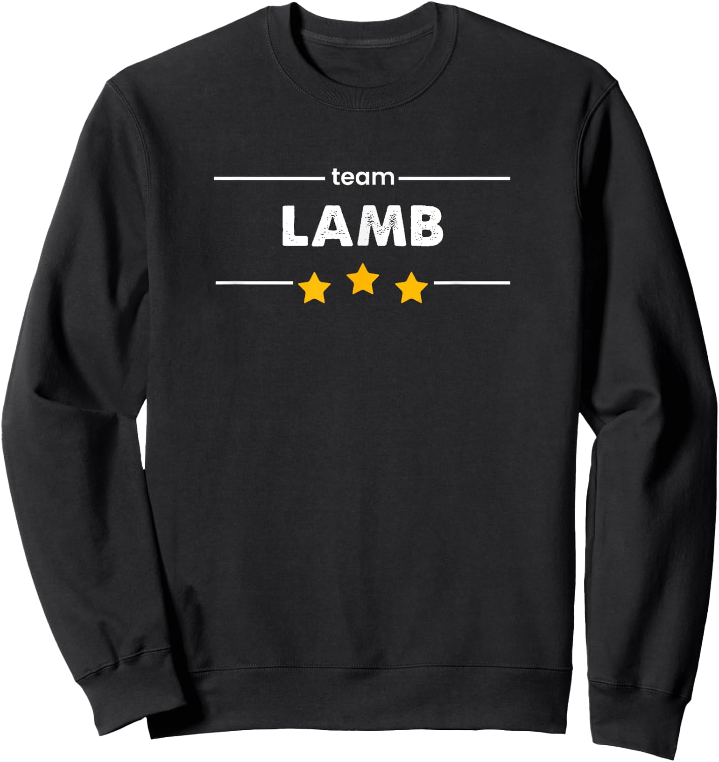 Family Name Surname or First Name | TEAM LAMB Sweatshirt - Sweatshirt | Black