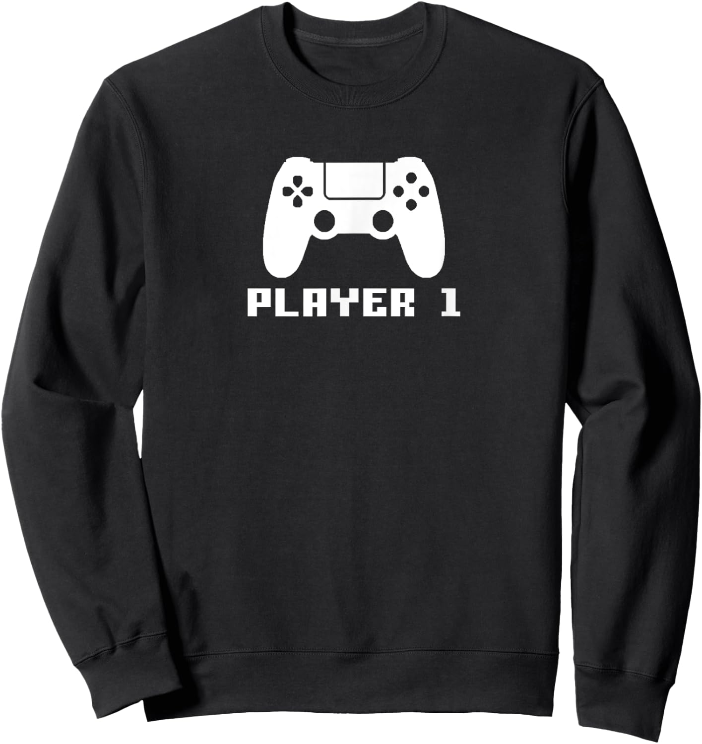 Player 1, Matching Gamer Player 1 Player 2 Couple Video Game Sweatshirt - Sweatshirt | Black