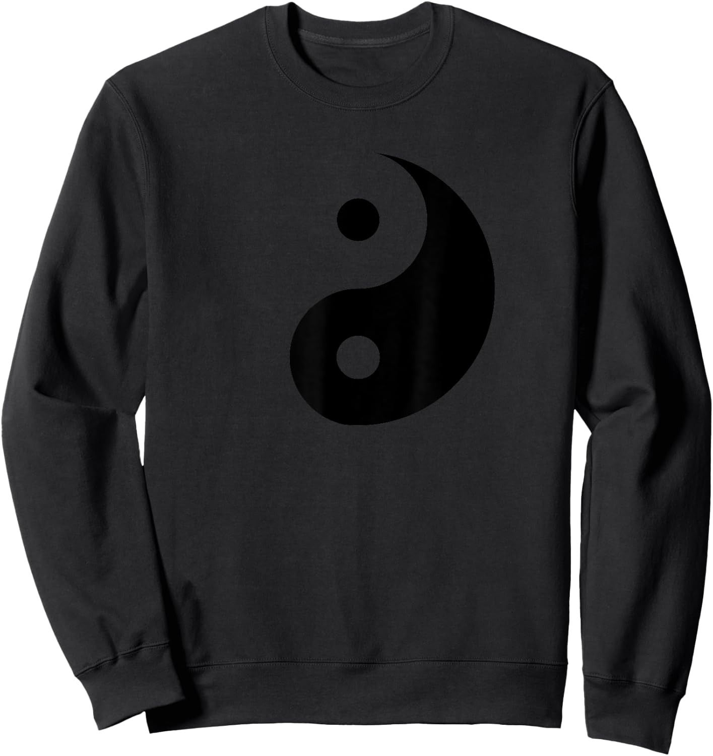 Miftees Yin Yang -Adults Blue Yin Yang Sweatshirt - Sweatshirt | Black