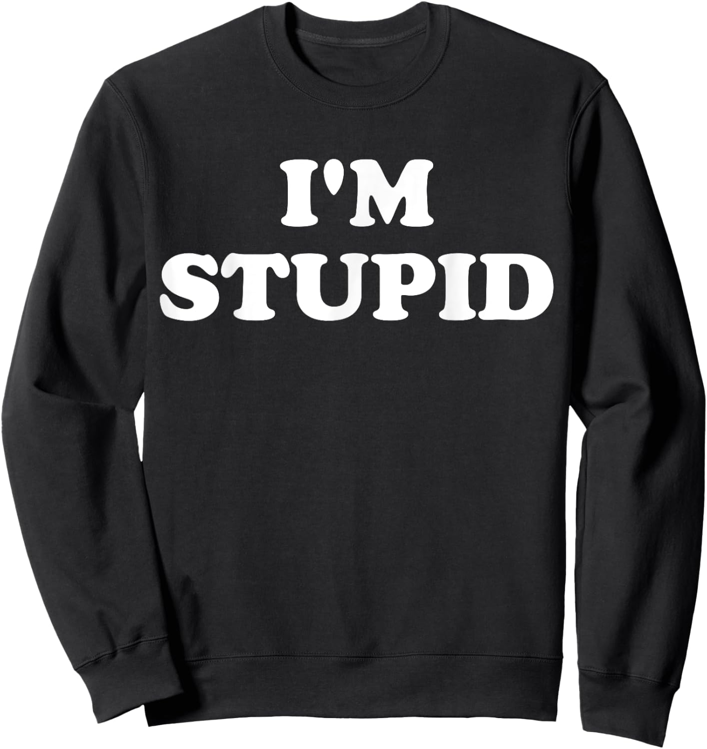 I'm With Stupid Funny Matching Couples Sarcastic Sweatshirt - Sweatshirt | Black