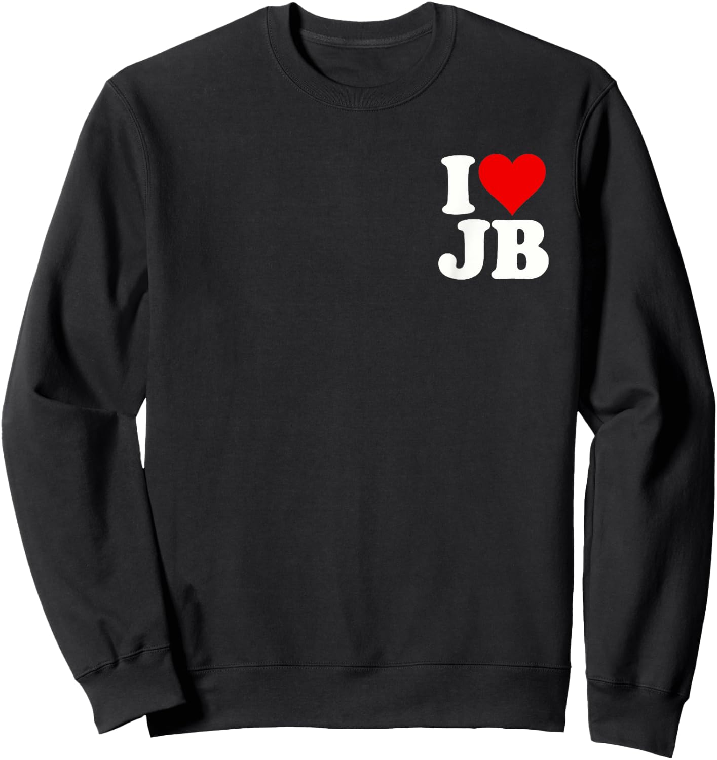 I Love Heart Jb J B J.b. Sweatshirt - Sweatshirt | Black