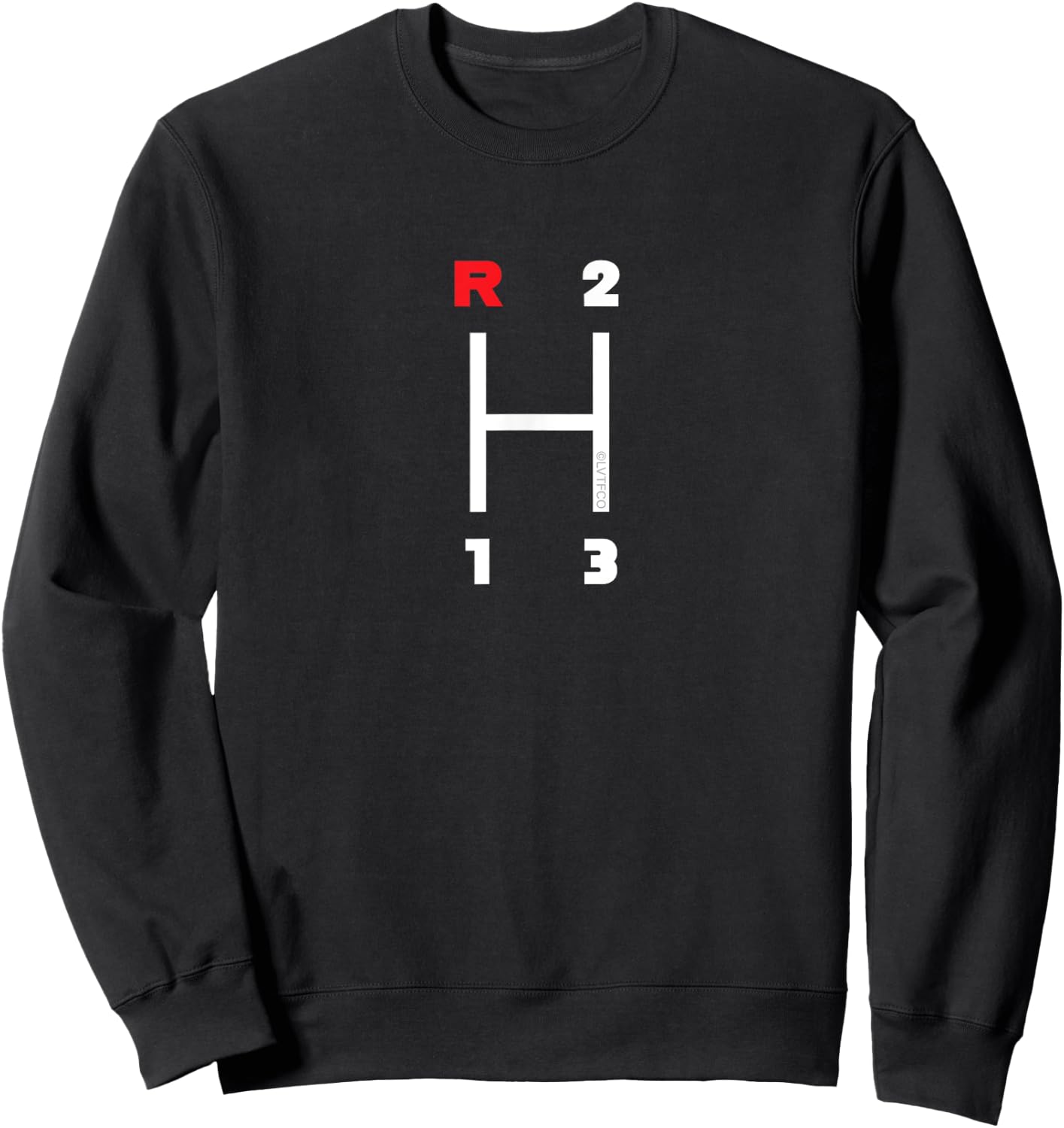 Car Gear Shifter Pattern Manual Transmission (3 Speed) Sweatshirt - Sweatshirt | Black