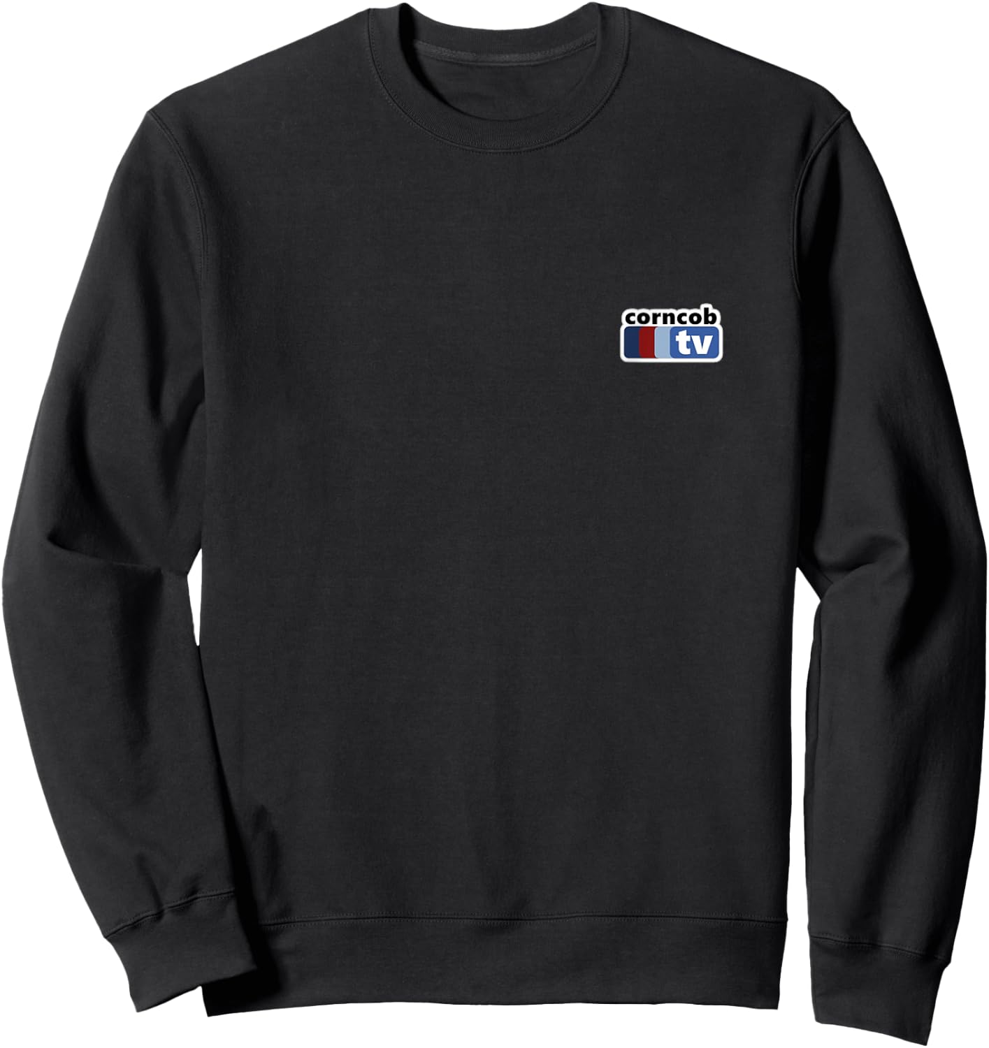 You Should Leave ITYSL Corncob TV Small Logo - Adults - Black - Small - Classic Fit - Short Sleeve - - Casual - All Seasons Sweatshirt - Sweatshirt | Black
