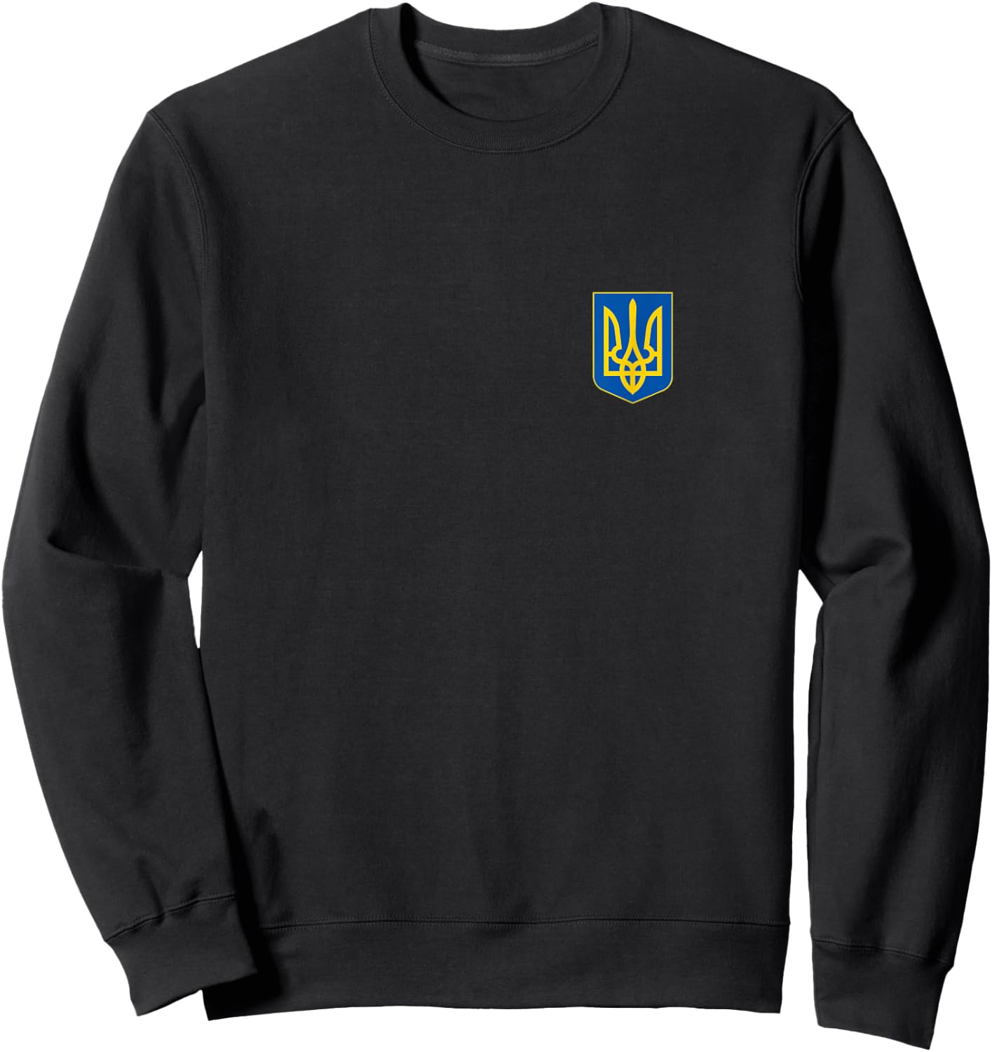 Ukrainian Trident Emblem Coat of Arms Logo Sweatshirt - Sweatshirt | Black