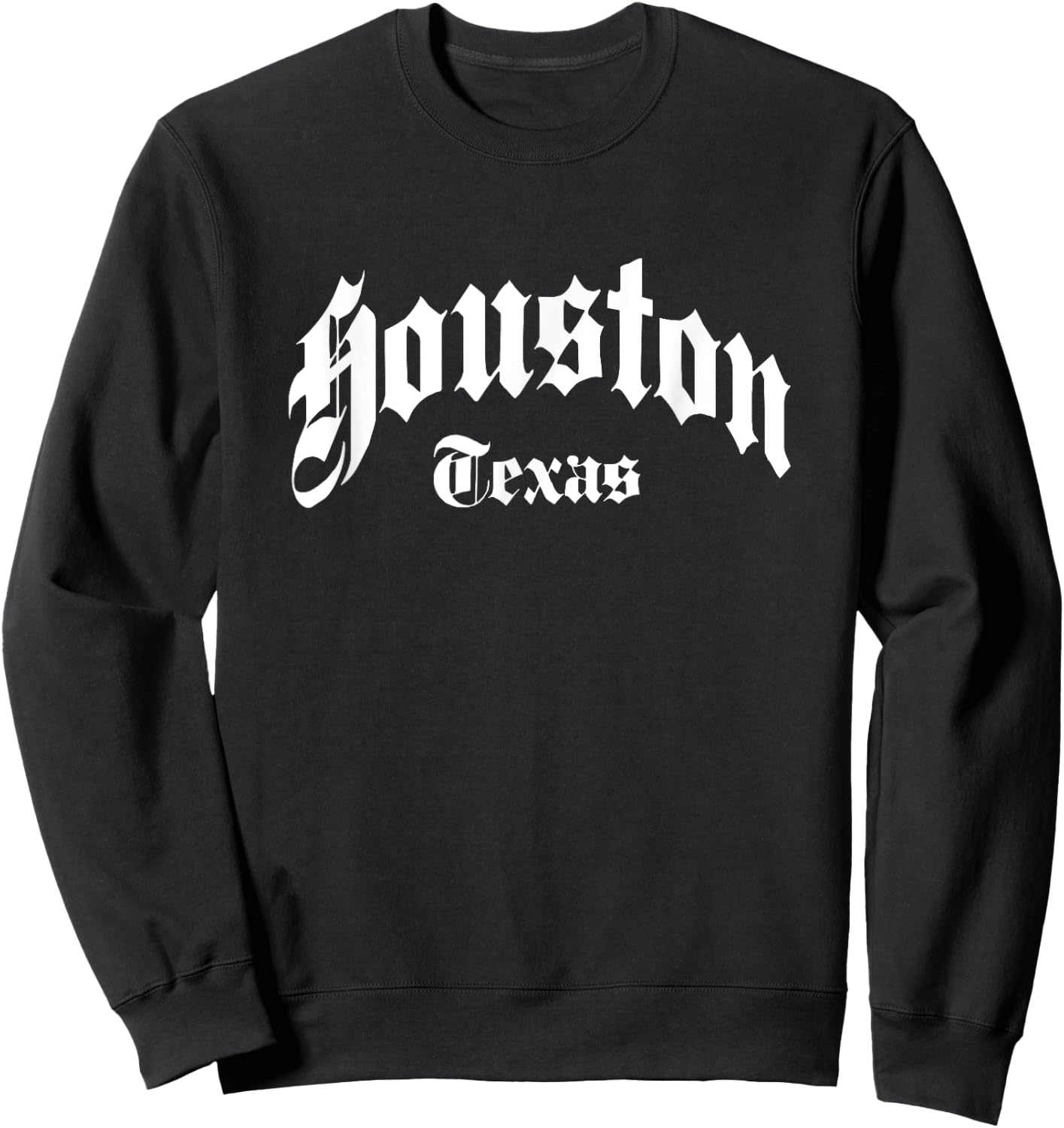 Houston - Texas - Old School Design - Classic Sweatshirt - Sweatshirt | Black