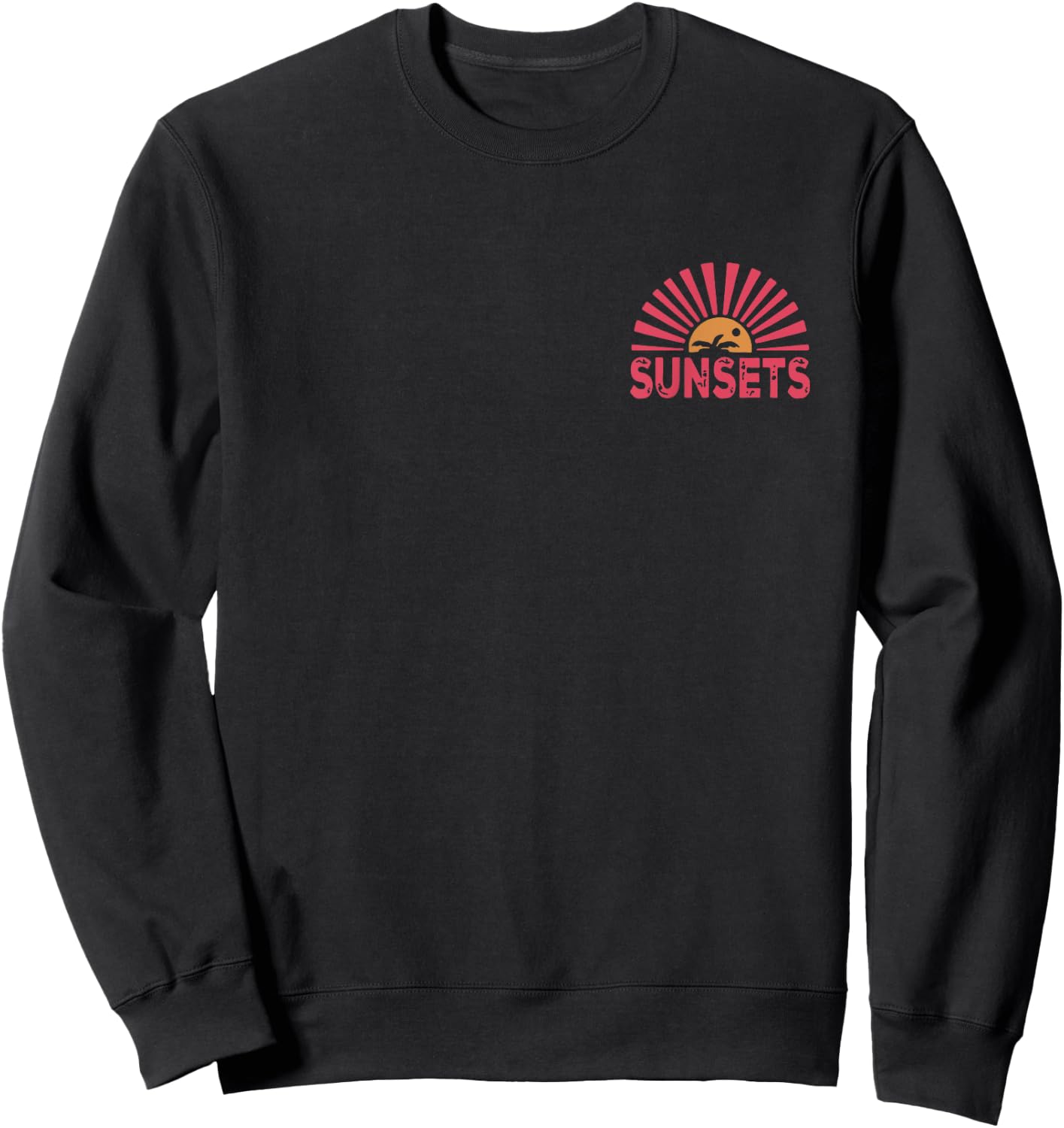Forever Chasing Sunsets Sweatshirt - Sweatshirt | Black