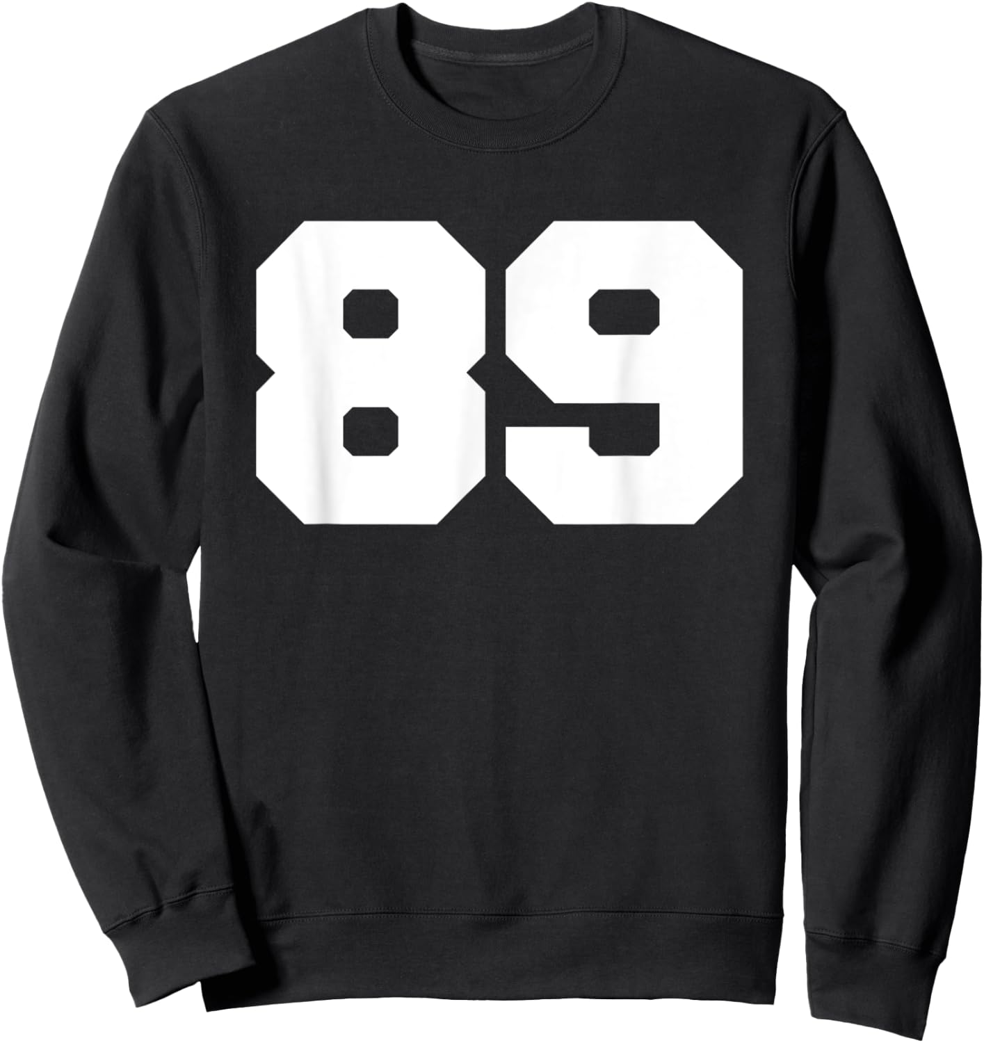 Number 89 Sports Jersey Player #89 Fan FRONT PRINT Varsity Sweatshirt - Sweatshirt | Black
