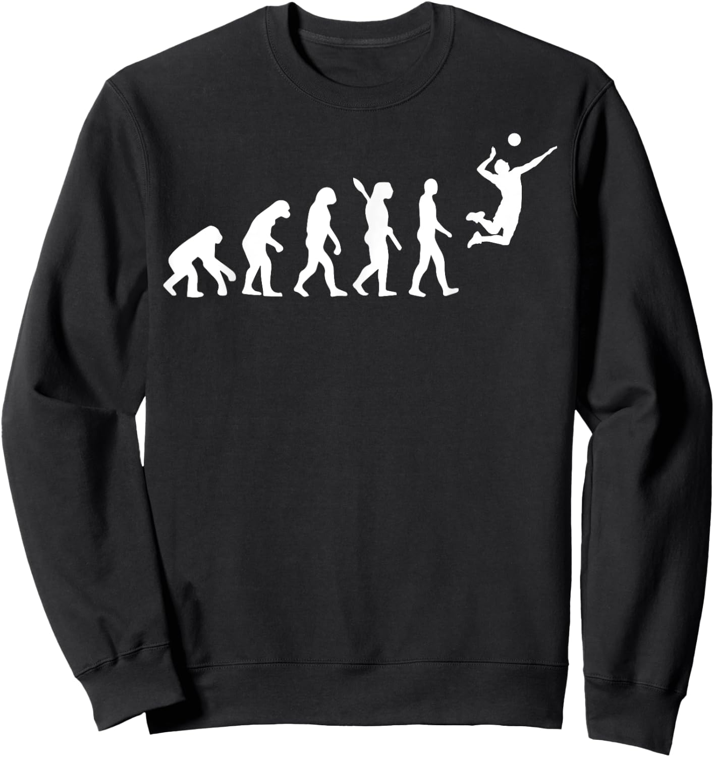 Funny Volleyball Design Women Ball Sports Athletes Sweatshirt - Sweatshirt | Black