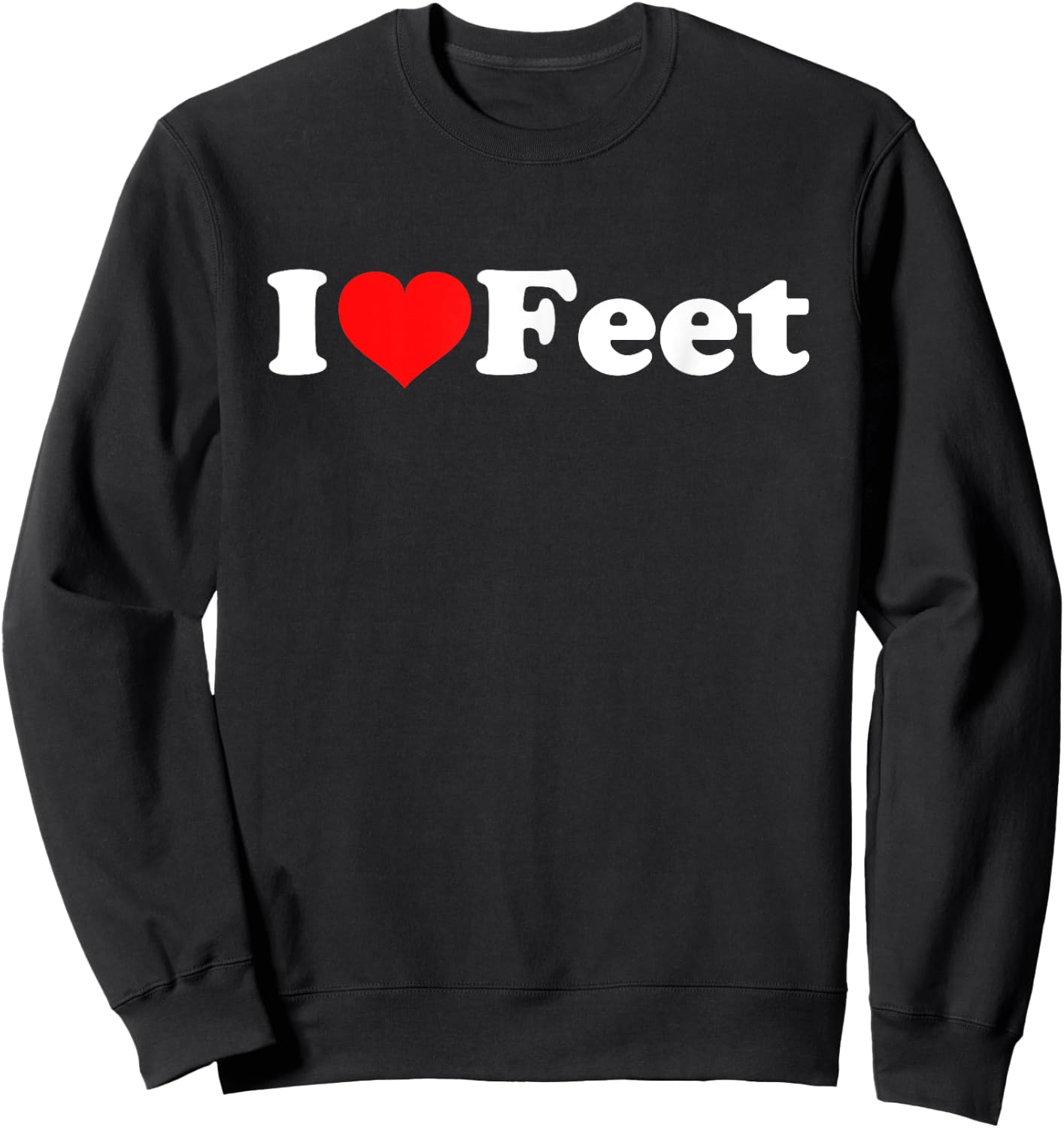 I Love Feet Sweatshirt - Sweatshirt | Black