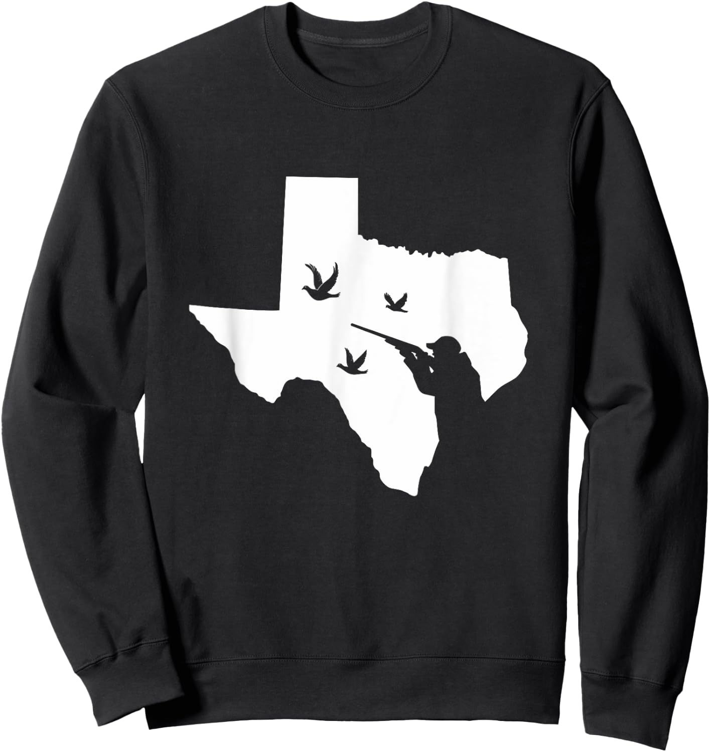 Vintage Texas Dove Hunting Gift Shirt - Bird Hunter Sweatshirt - Sweatshirt | Black