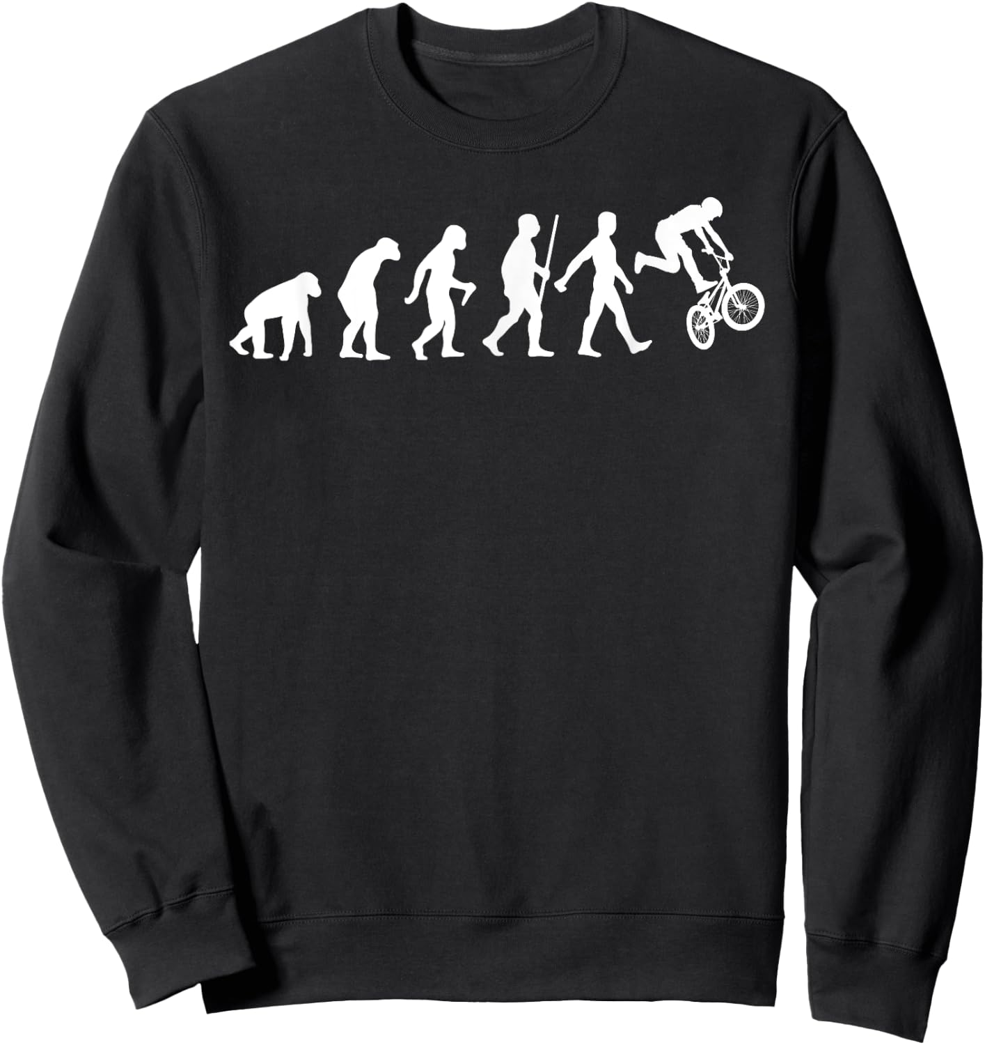 Funny BMX Bike Art Women Offroad Freestyle BMX Lover Sweatshirt - Sweatshirt | Black