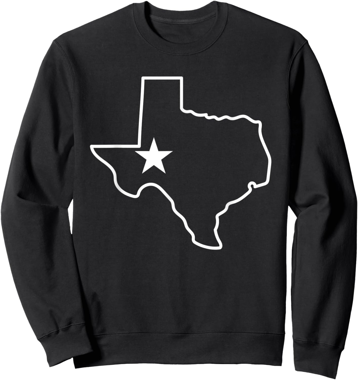 Texas State Outline map for teen girls Sweatshirt - Sweatshirt | Black