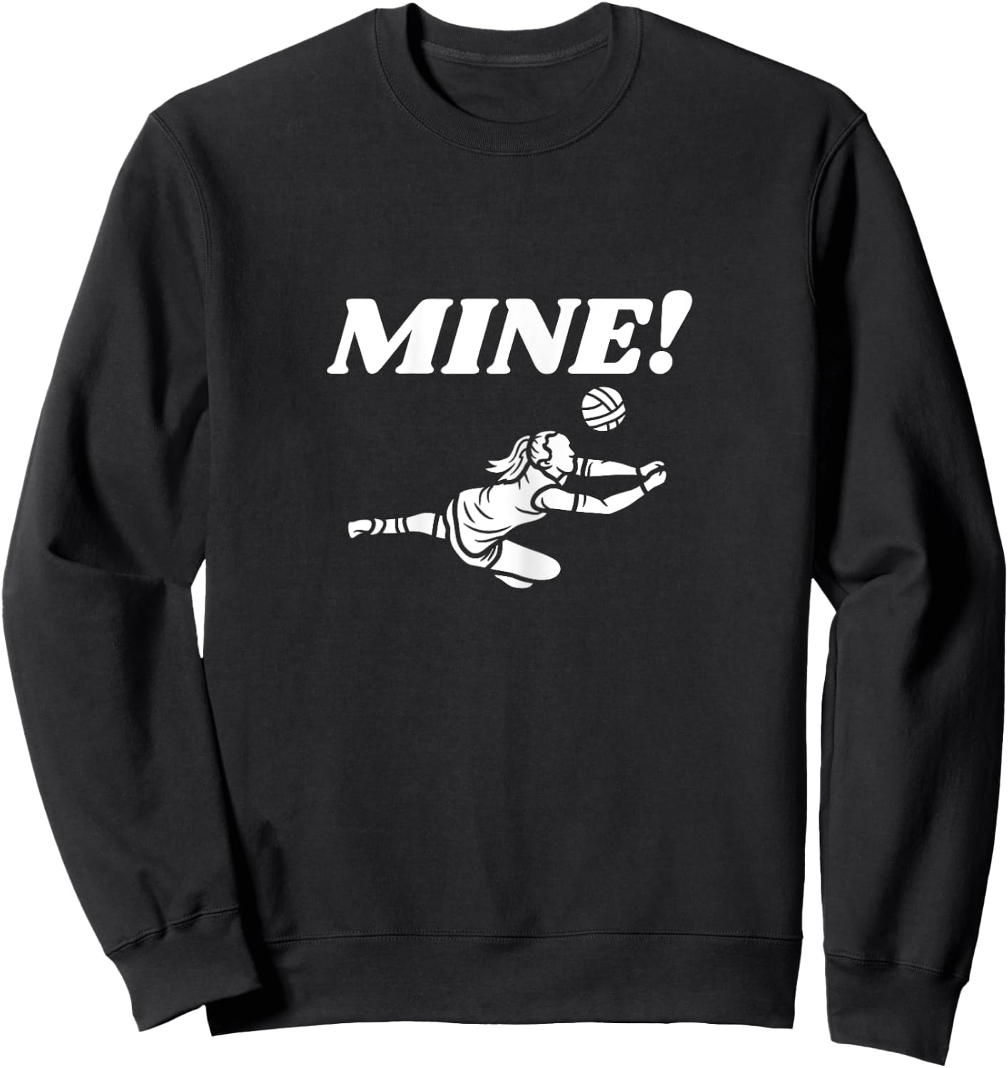 Volleyball Digging Divas Defensive Specialist Libero Sweatshirt - Sweatshirt | Black
