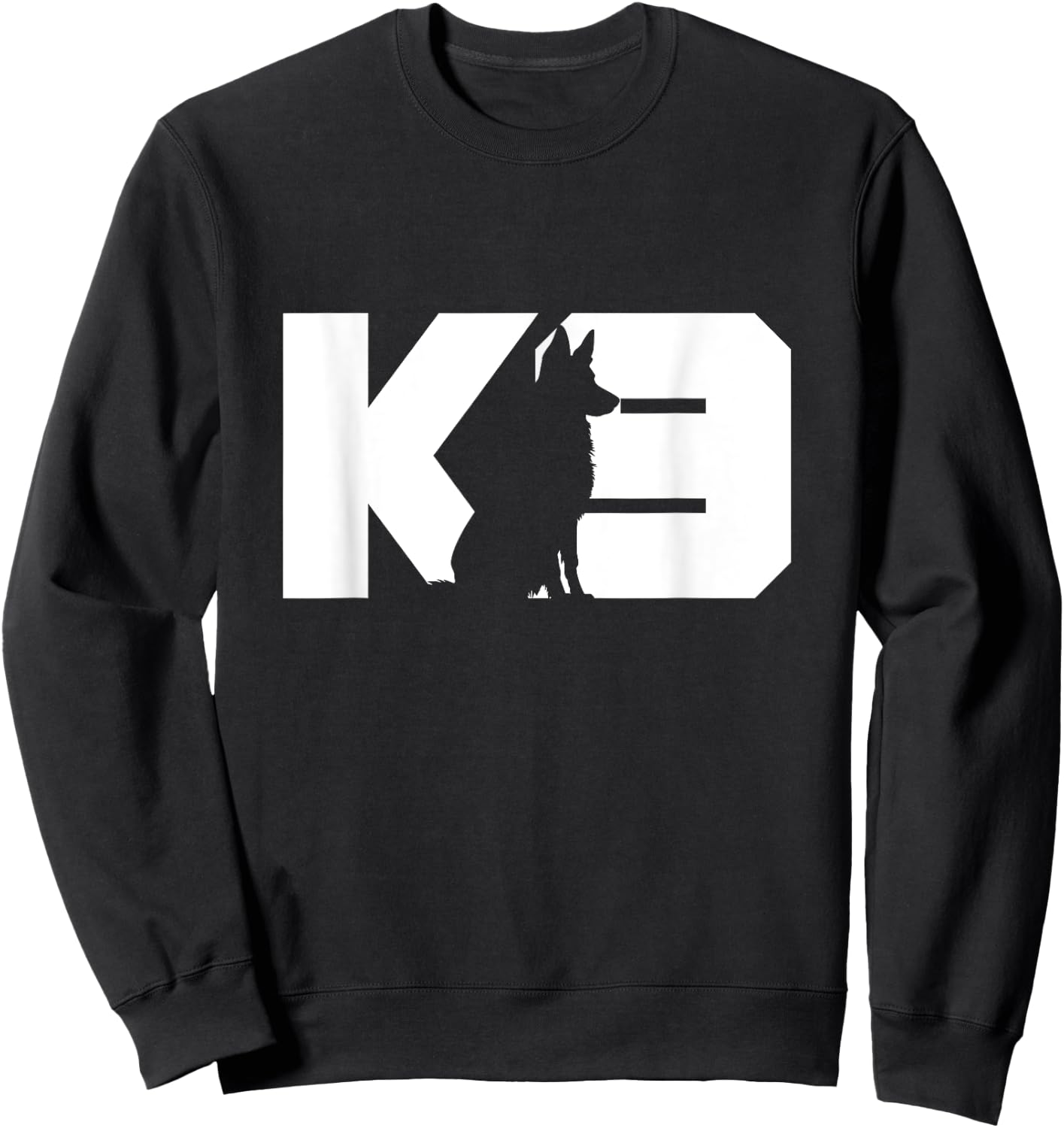 K9 Police Dog Silhouette K9 Handler Police Dog Trainer Women Sweatshirt - Sweatshirt | Black