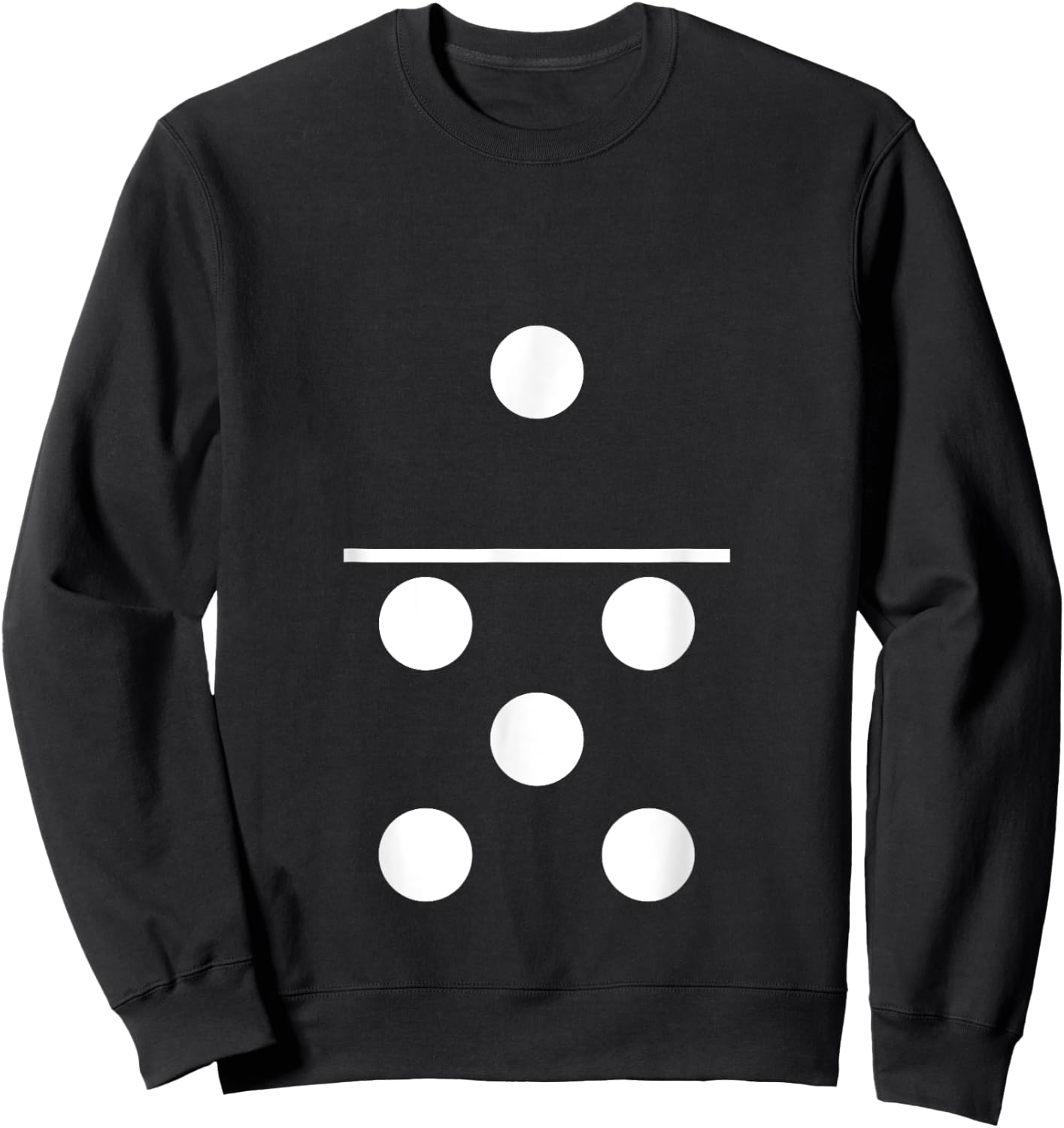Domino Game 1 5 Matching Halloween Group Costume Sweatshirt - Sweatshirt | Black