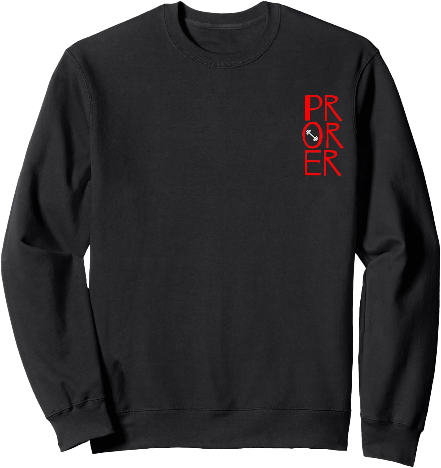 PR Or Er Weightlifting Bodybuilding Gym Weightlifting Sweatshirt - Sweatshirt | Black