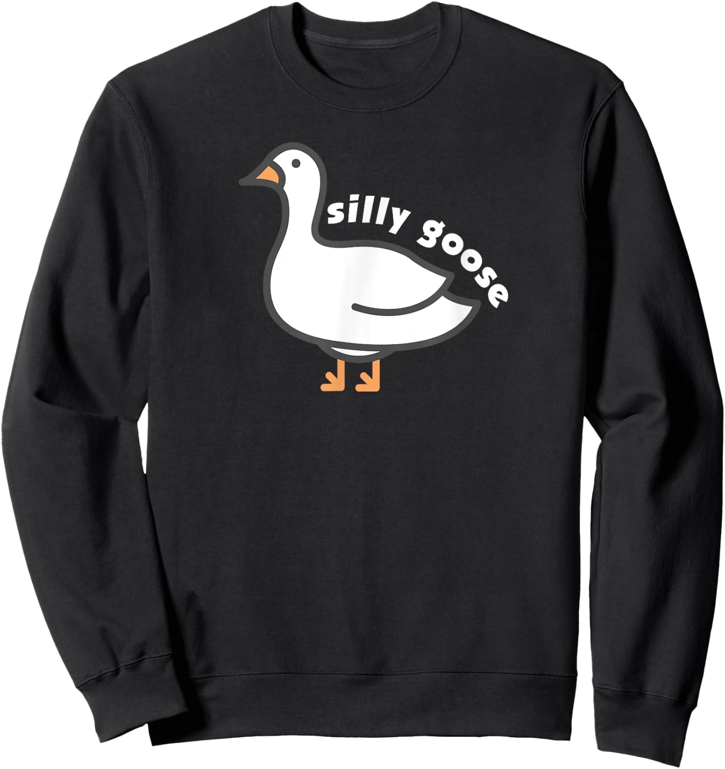 Silly Goose university funny meme joke apparel Trendy jumper Sweatshirt - Sweatshirt | Black