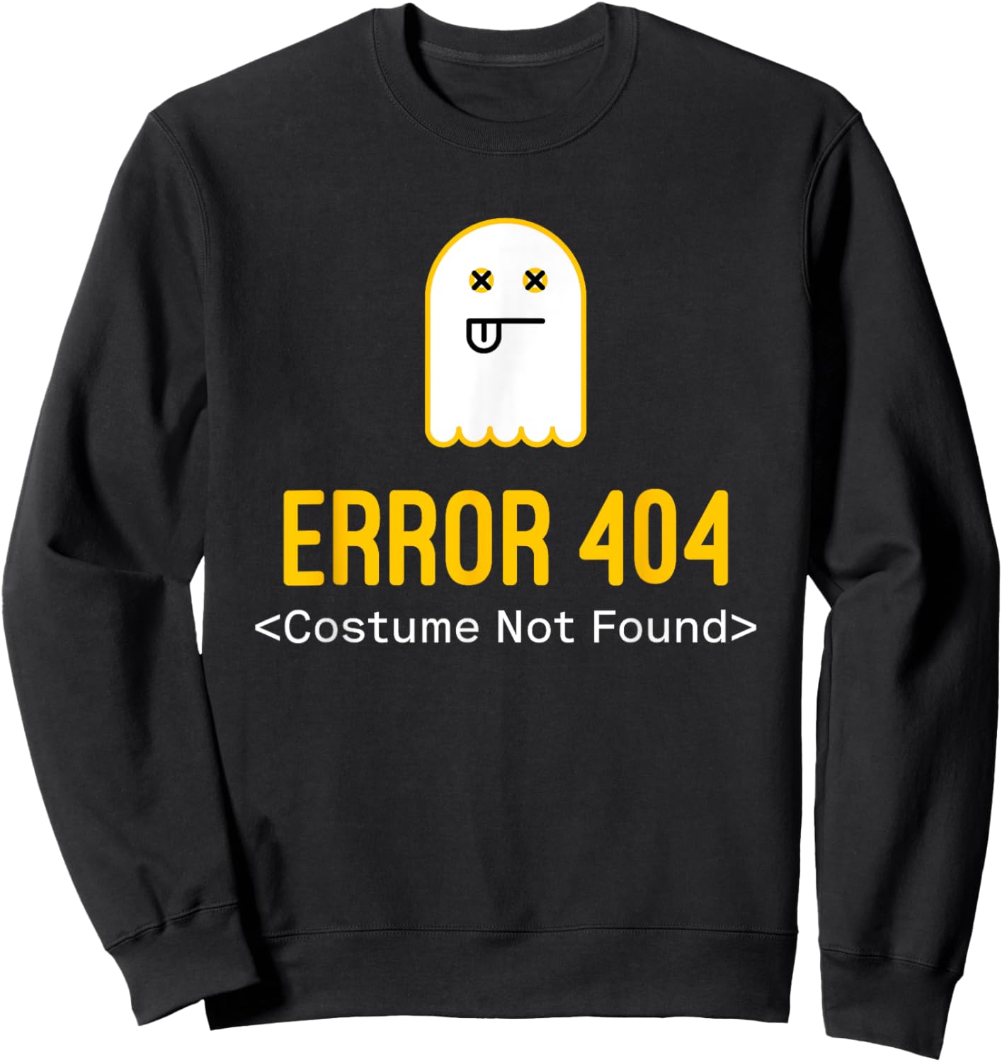 Error 404 Costume Not Found Sweatshirt - Sweatshirt | Black
