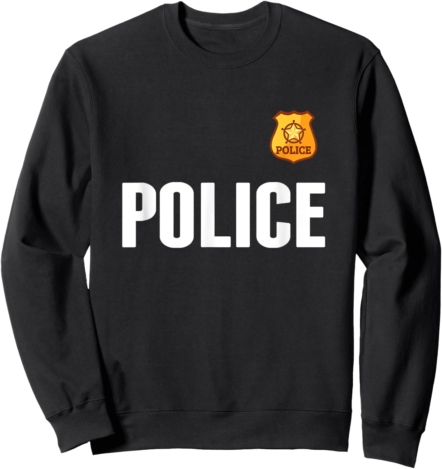 Cop Policeman Officer Costume Boys Kids Sweatshirt - Sweatshirt | Black