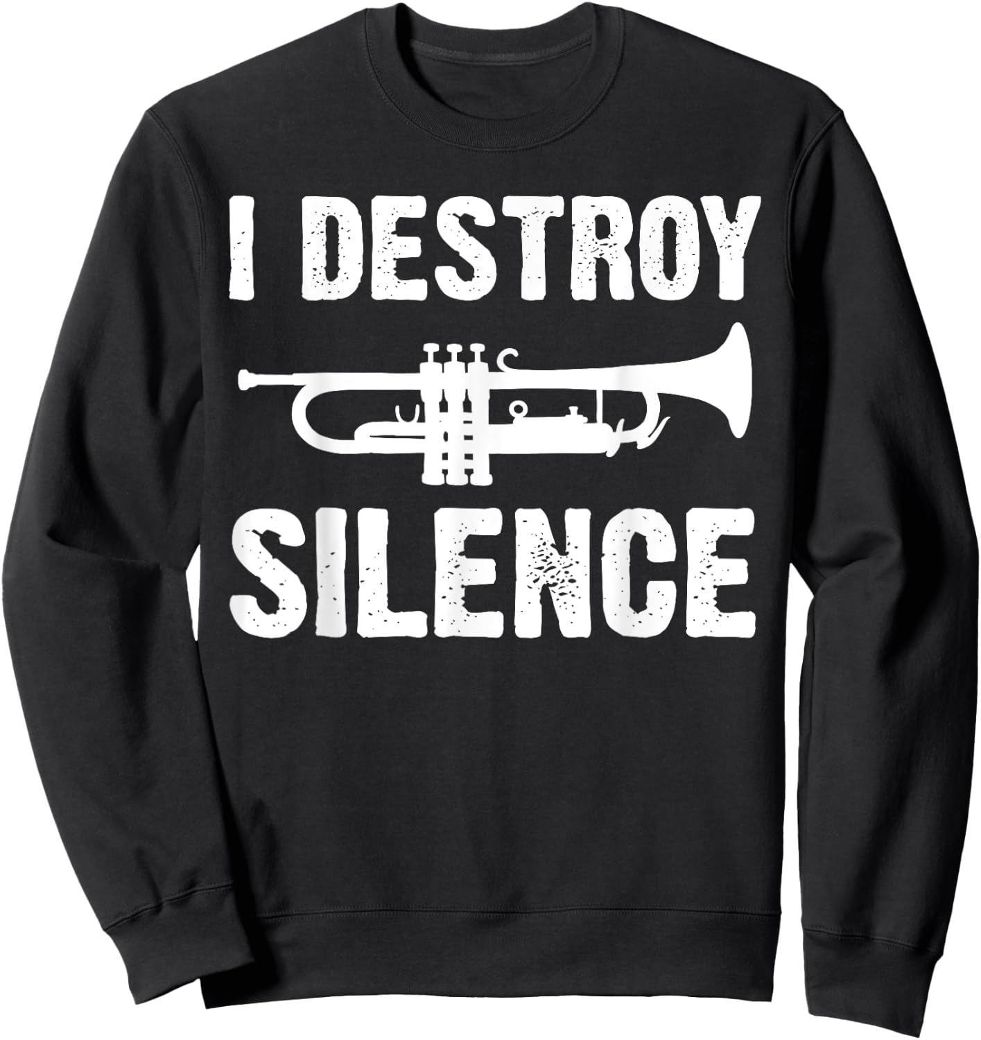 Funny Trumpet Player Art Women Trumpeter Orchestra Sweatshirt - Sweatshirt | Black