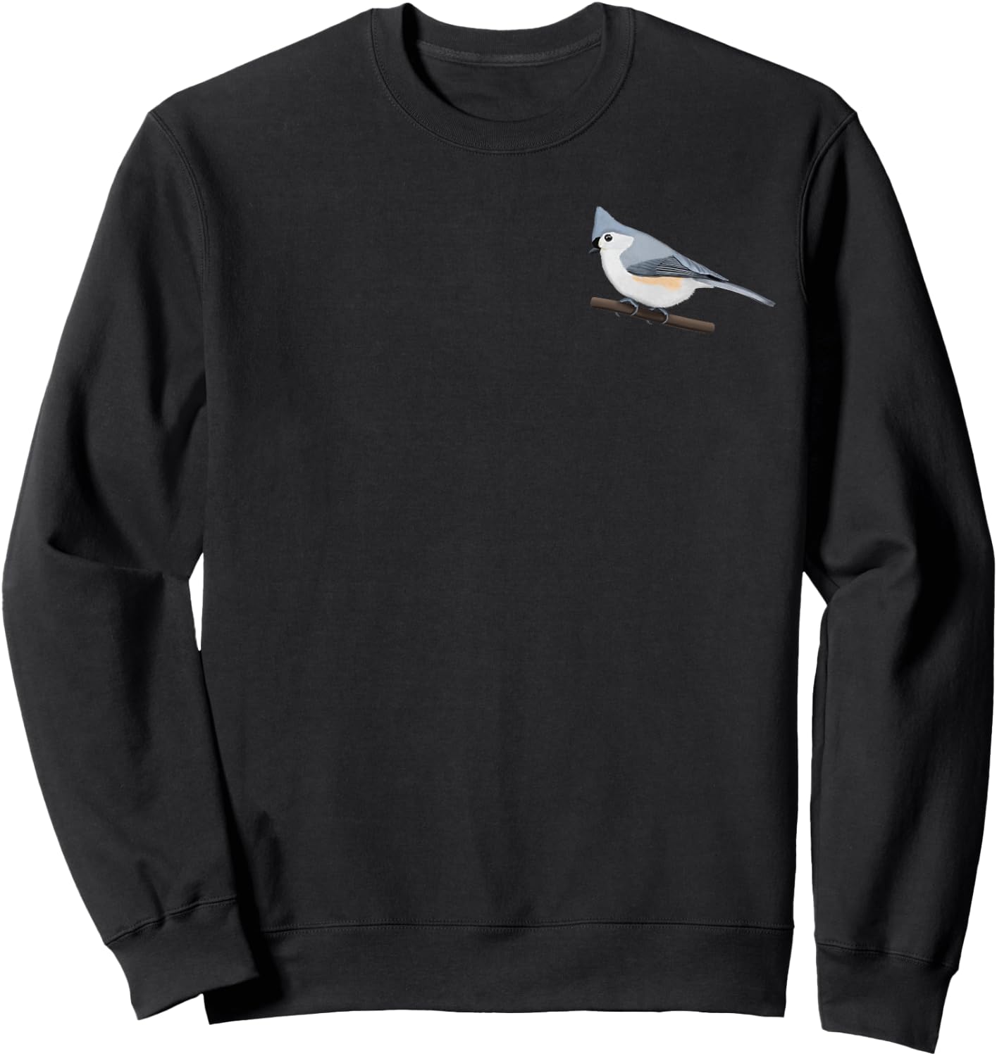 Tufted Titmouse Bird Birdlover Birdwatcher Animal Biologist Sweatshirt - Sweatshirt | Black