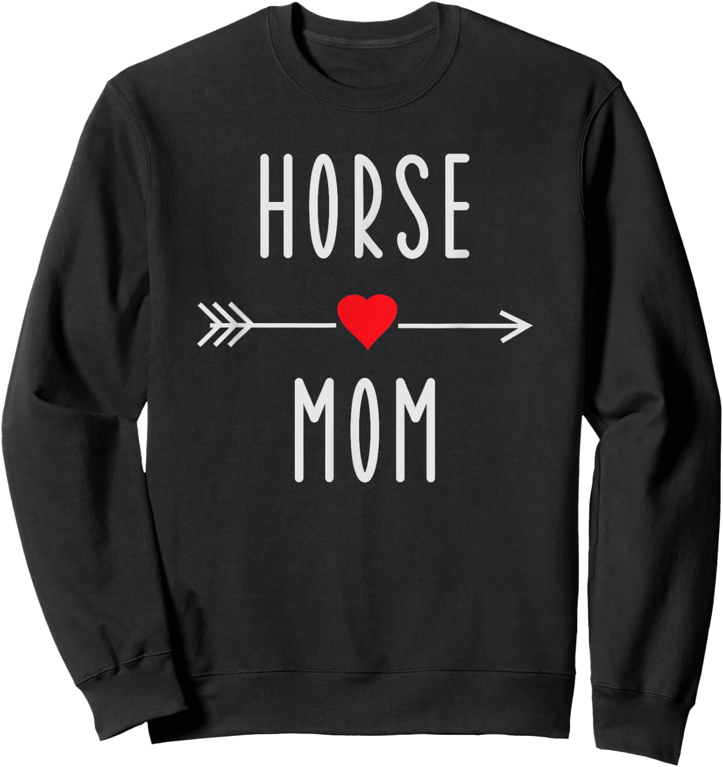 Horse Mom Funny Equestrian Barn Mama Gift Horse Lovers Sweatshirt - Sweatshirt | Black