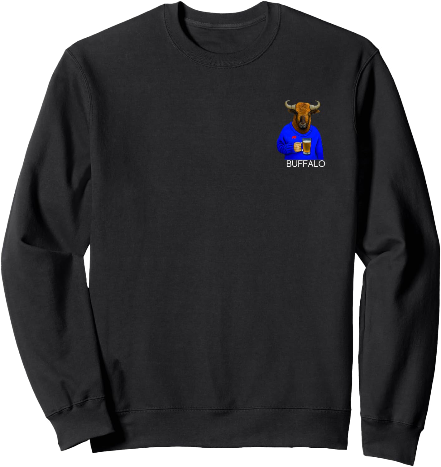 Buffalo, NY Pride, Buffalo NY Culture, Buffalo Beer Lover Sweatshirt - Sweatshirt | Black