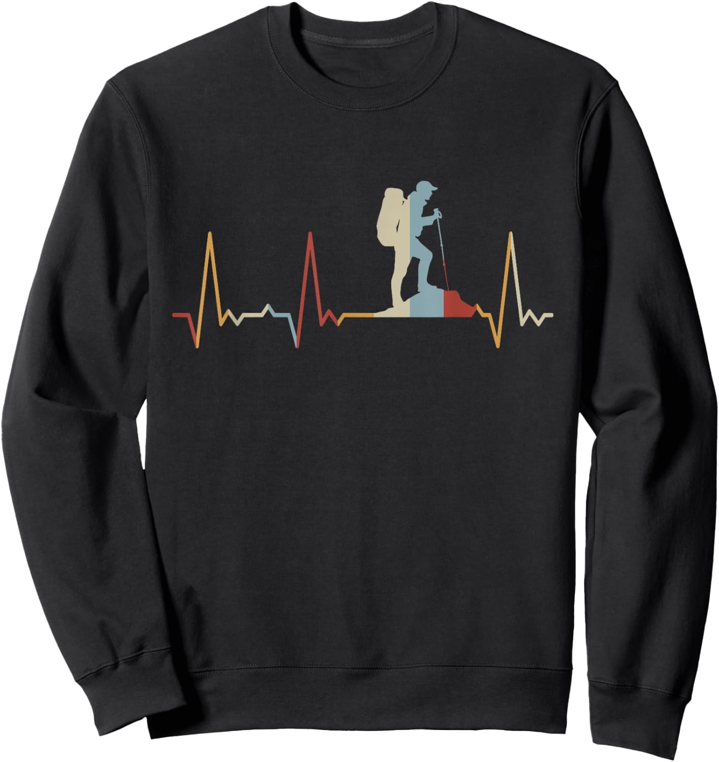 Heartbeat Hiking Sweatshirt - Sweatshirt | Black