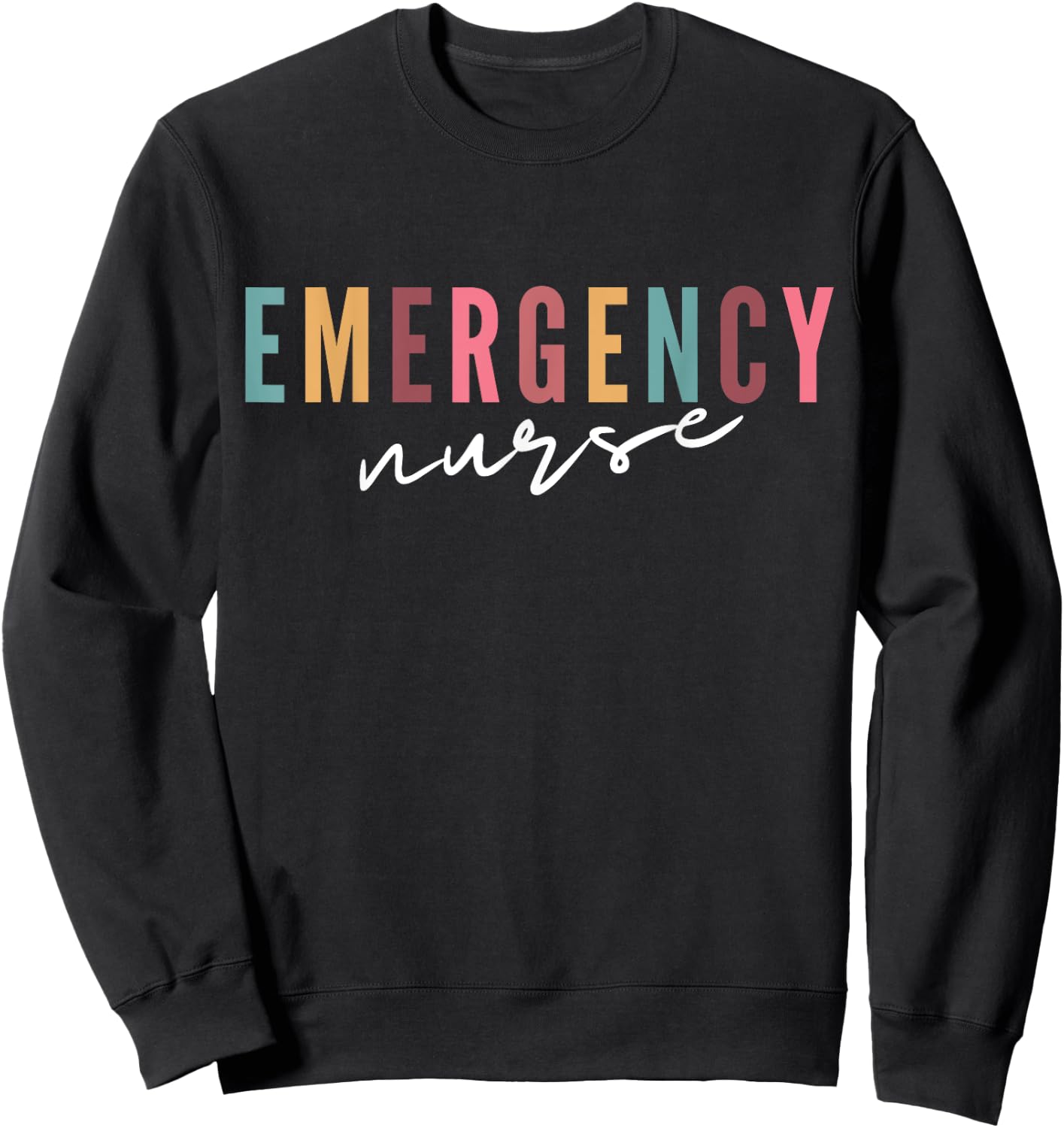 ER Nurse Emergency Room Nurse School Women nursing Sweatshirt - Sweatshirt | Black