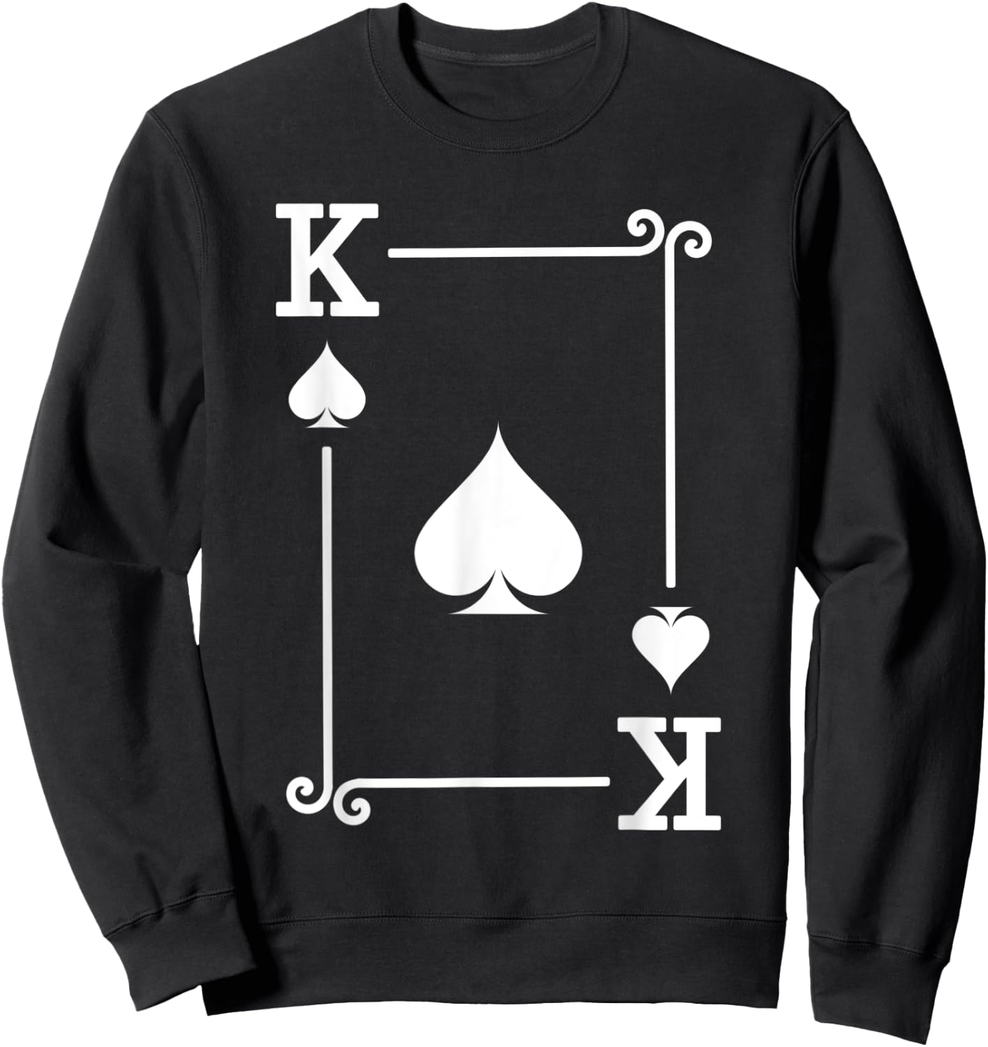 King Spades Card Costume - Playing Cards - King Spades Sweatshirt - Sweatshirt | Black