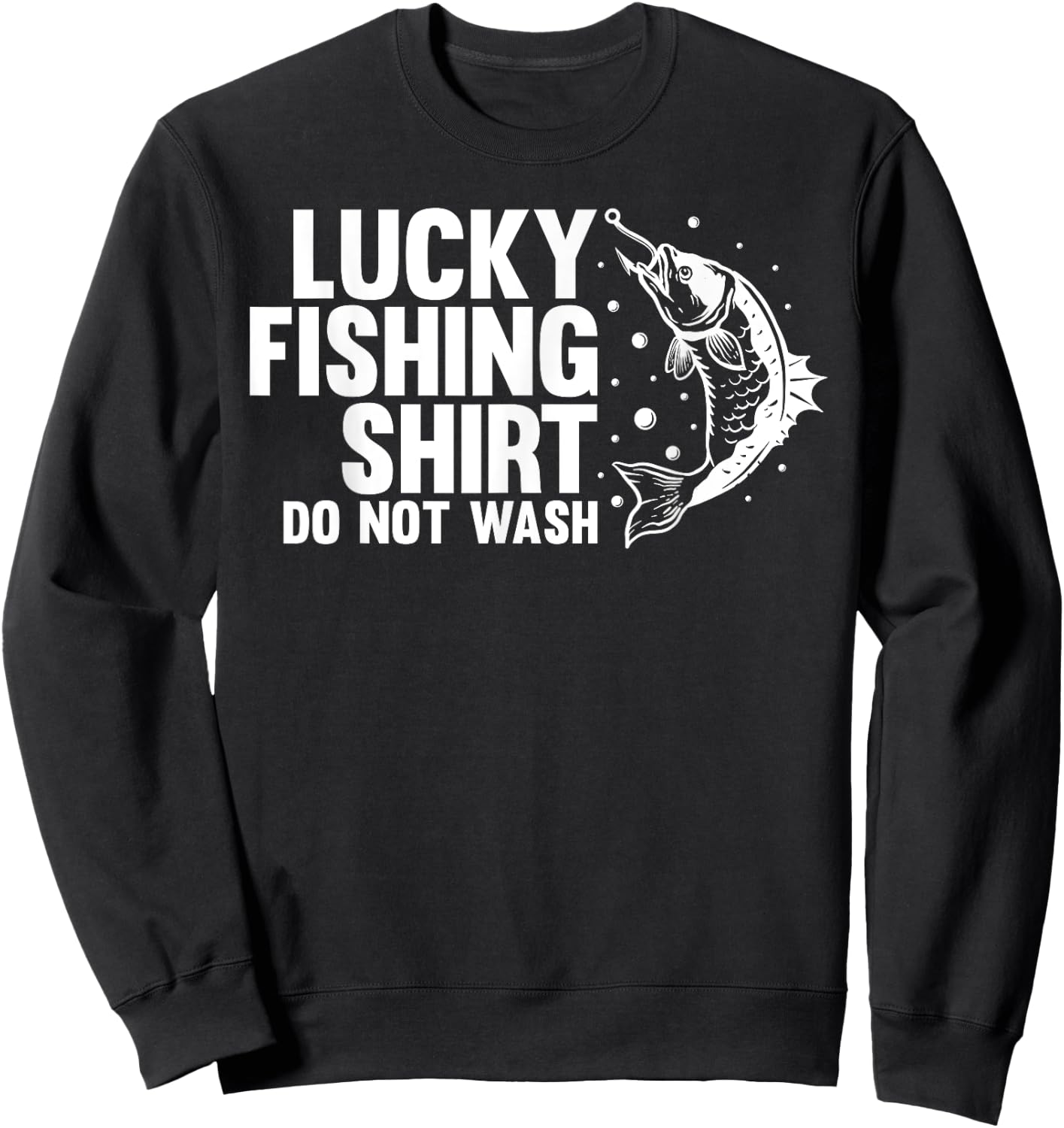 Funny Fishing Design Women Kids Fisherman Fishing Sweatshirt - Sweatshirt | Black