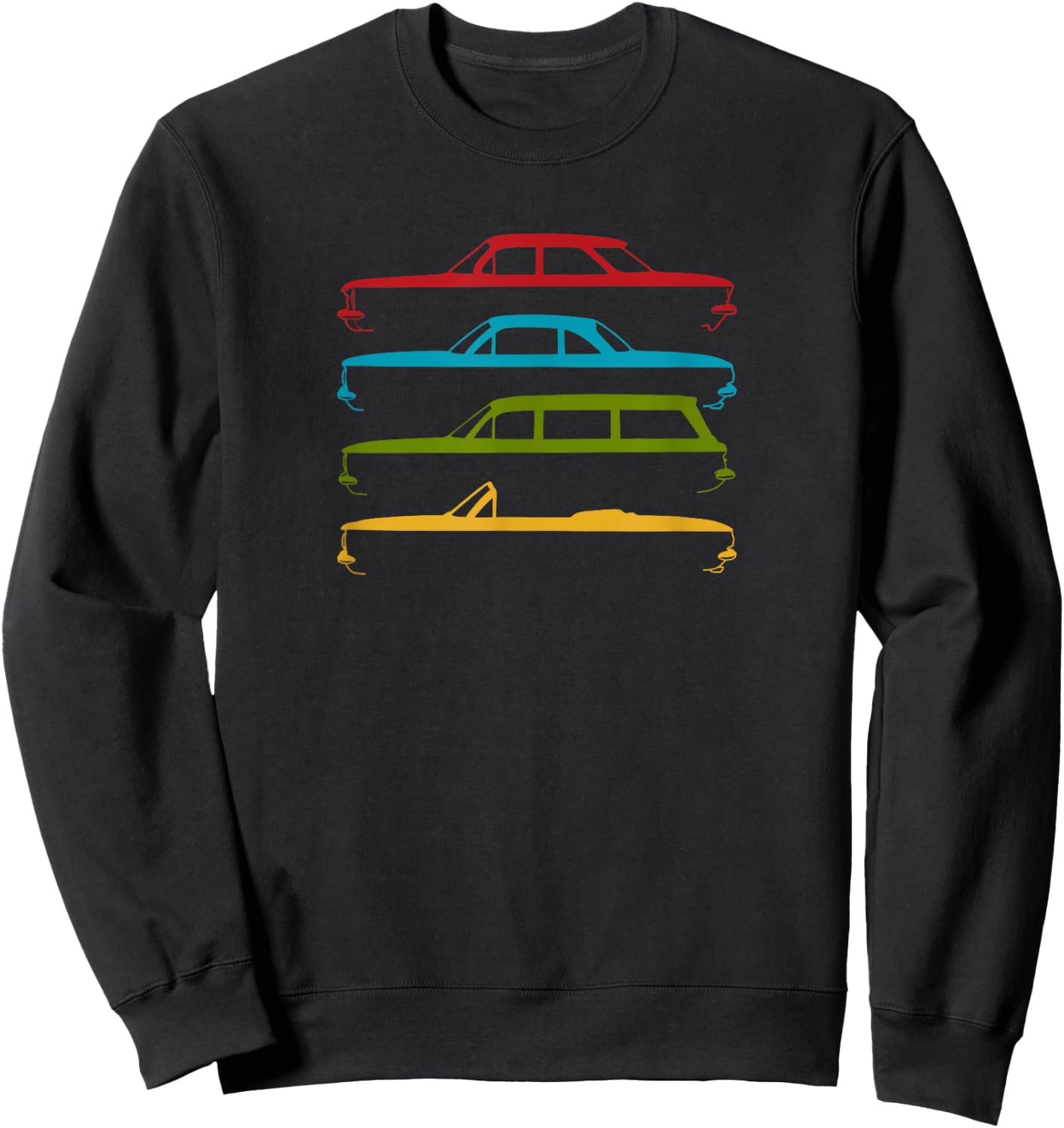 Early Model Corvair 1960, 1961, 1962, 1963, 1964 Sweatshirt - Sweatshirt | Black