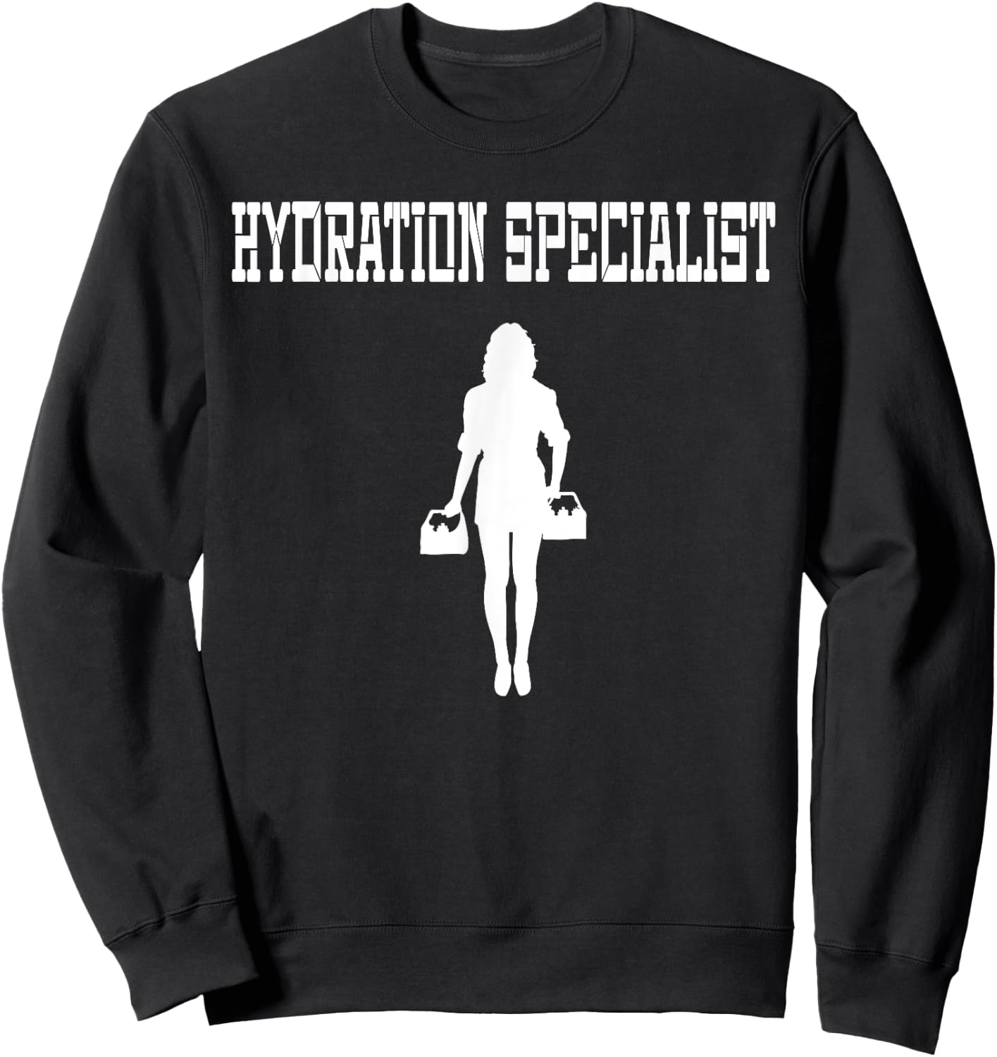 Female Waterboy Watergirl Female Hydration Specialist Sweatshirt - Sweatshirt | Black