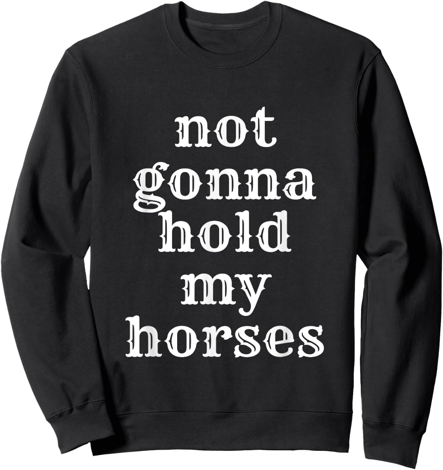 Redds Threads Cowboy - Black, Small Sweatshirt - Sweatshirt | Black